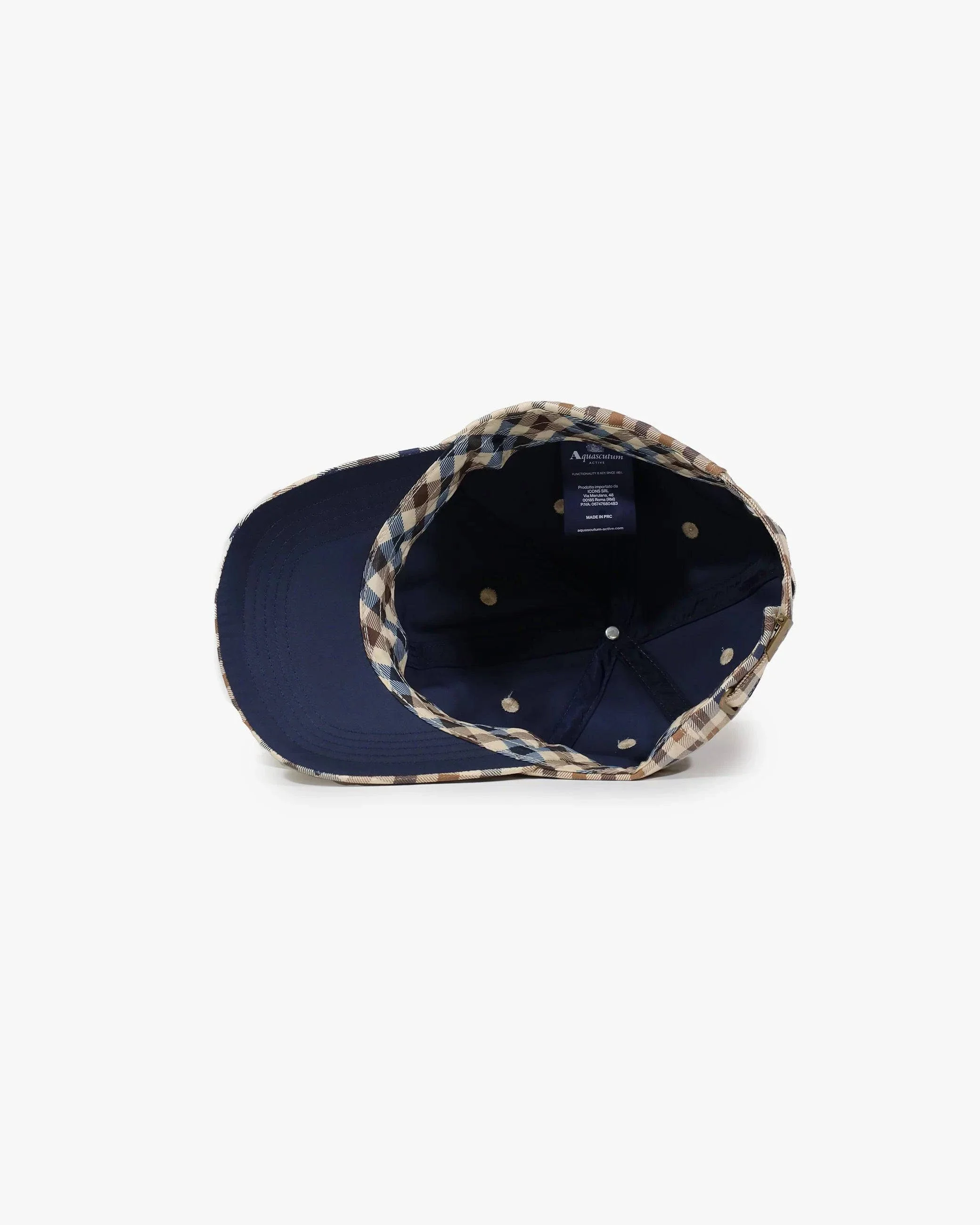 Aquascutum Active Club Check Baseball Cap - Image 4