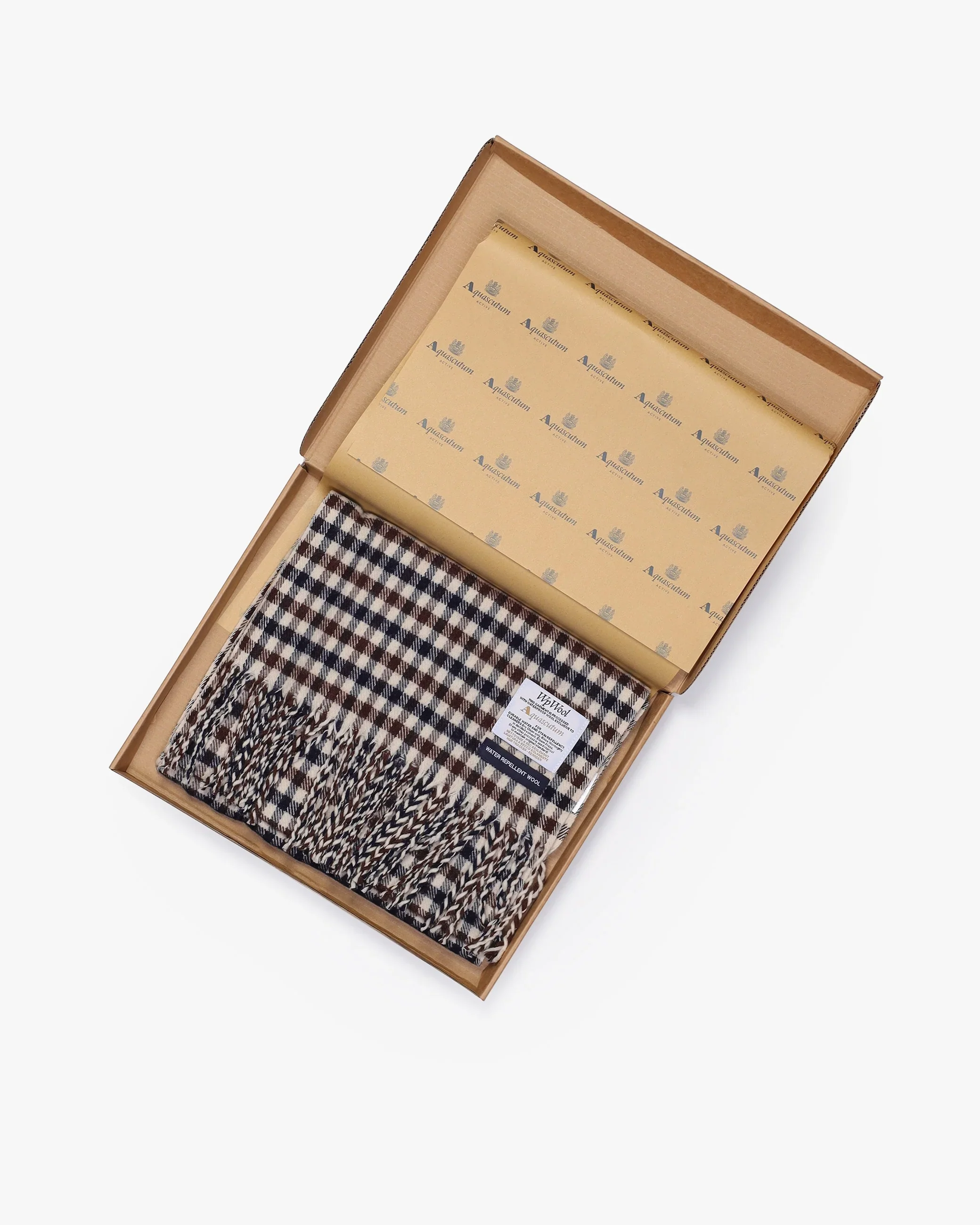 Aquascutum Active Club Check Water Repellent Scarf - Image 5