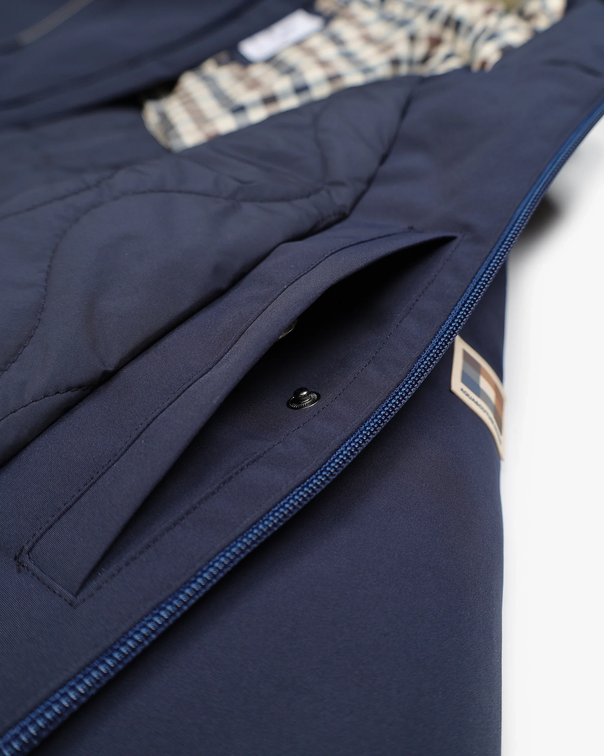 Aquascutum Active Shell Mid Parka Navy - Image 3