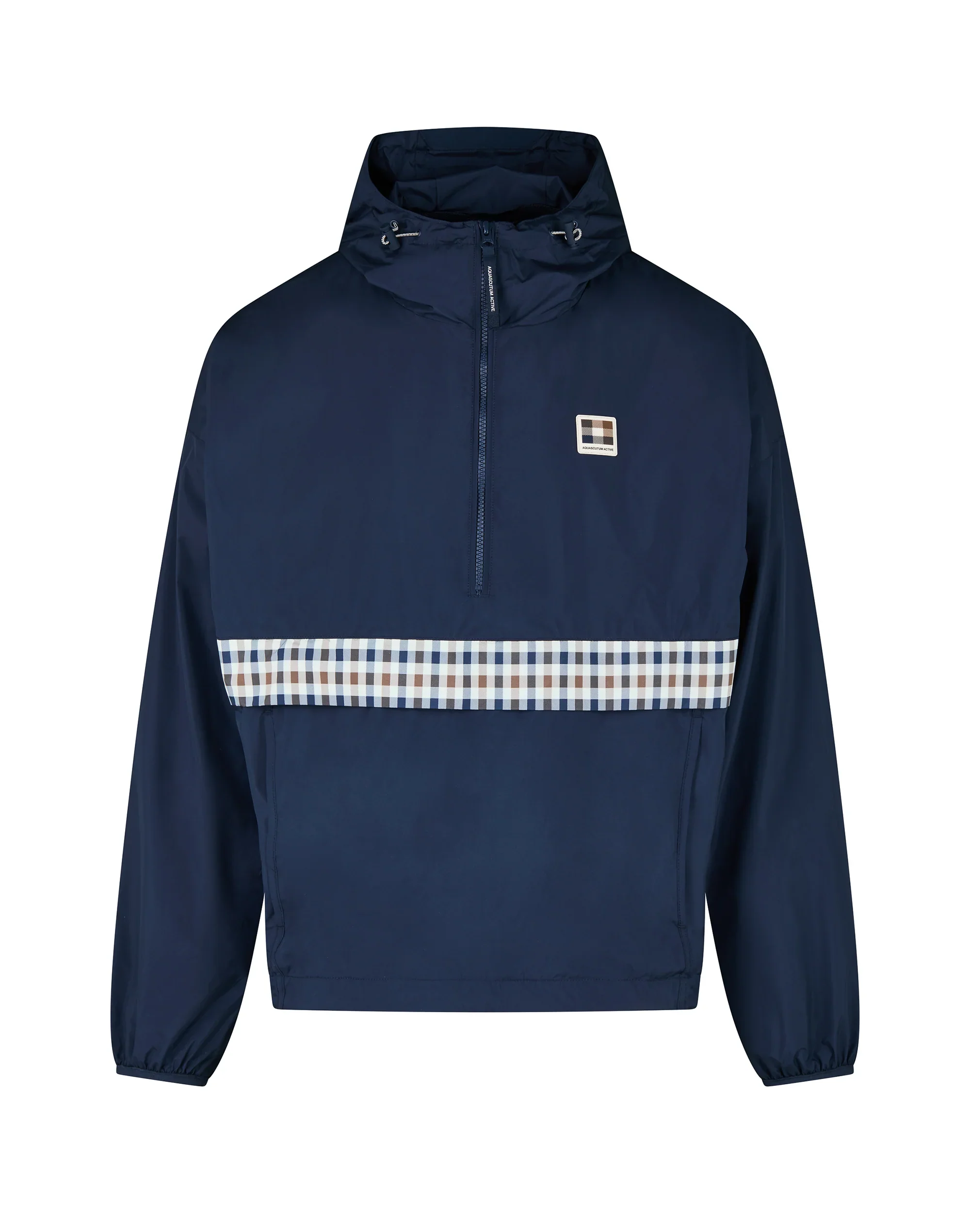 Aquascutum Color Block Badge Jacket Navy