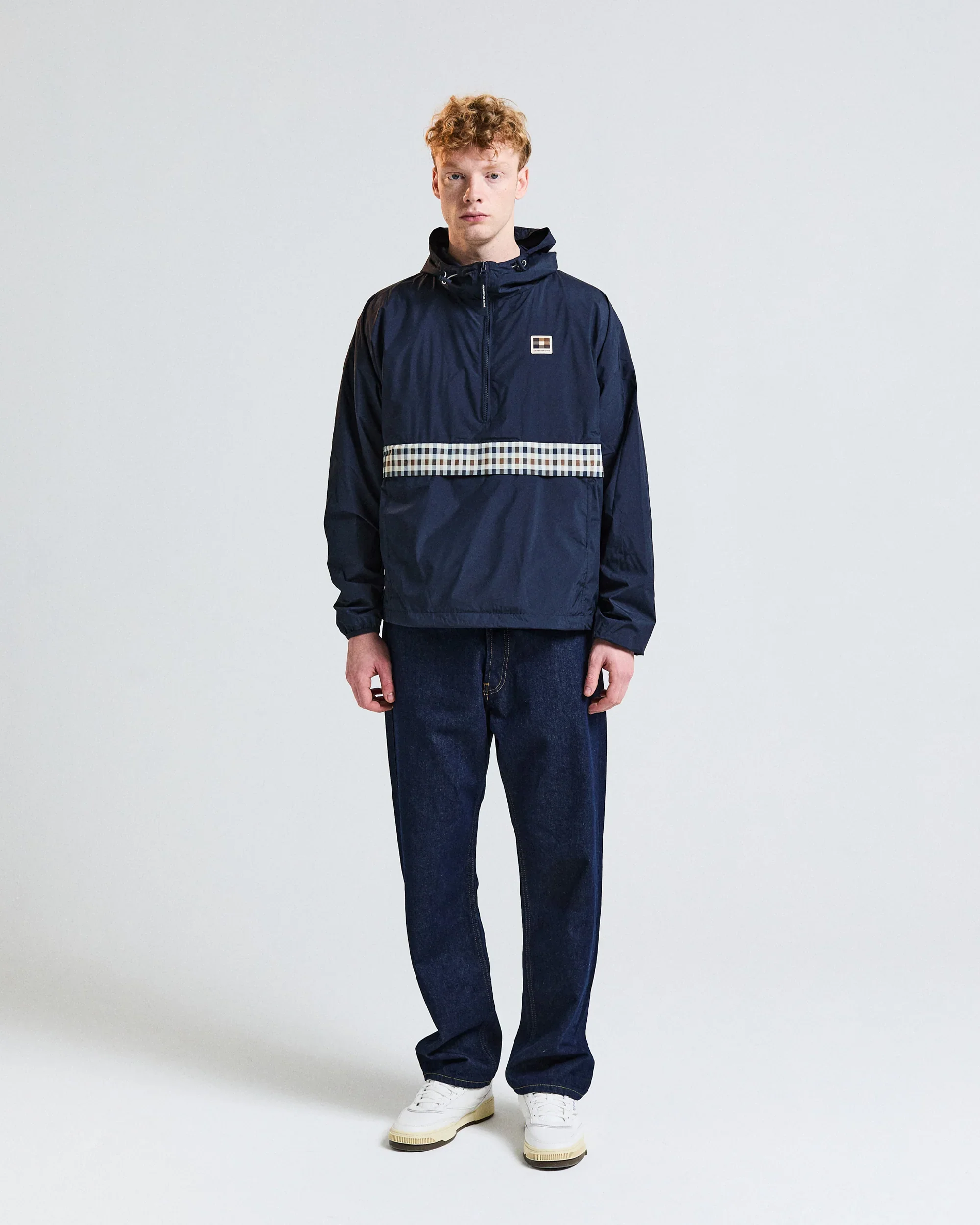 Aquascutum Color Block Badge Jacket Navy - Image 2
