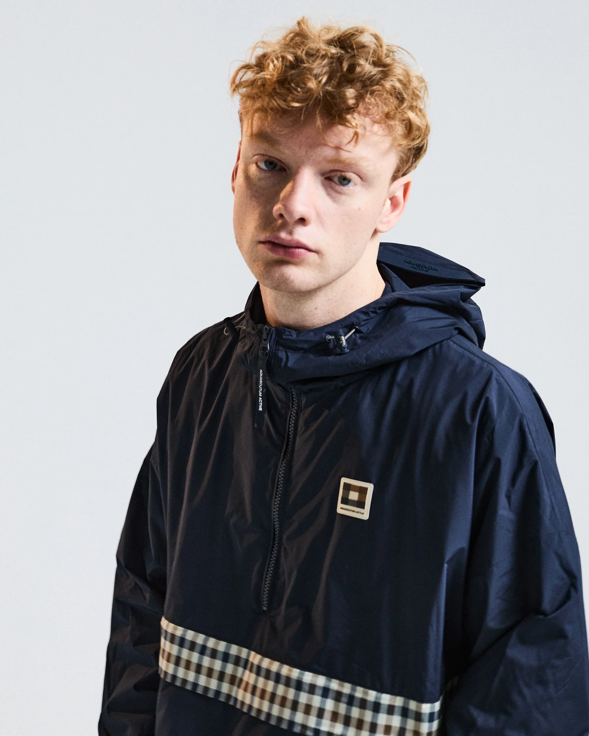 Aquascutum Color Block Badge Jacket Navy - Image 4