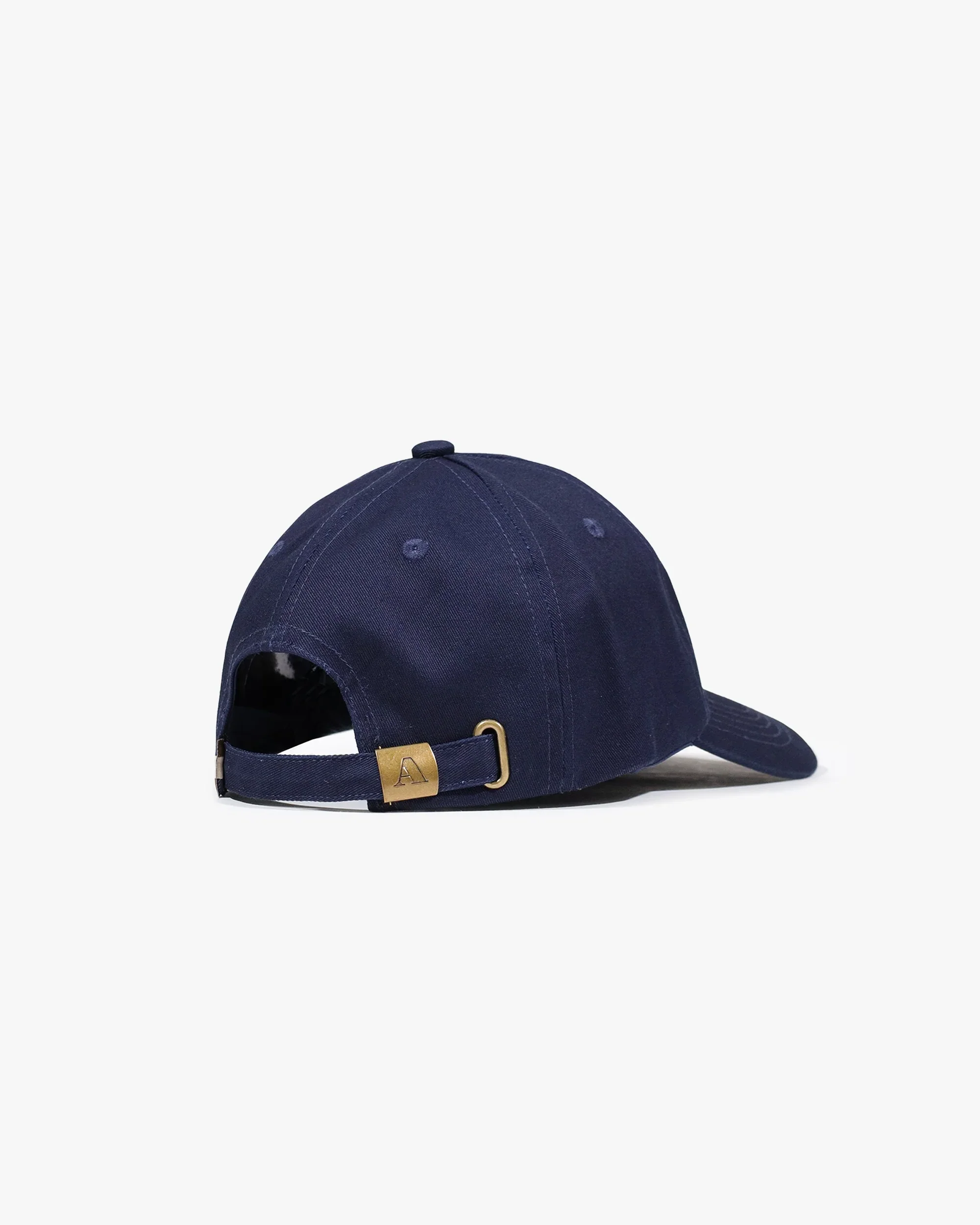 Aquascutum Iconic Rubber Patch Baseball Cap Navy - Image 3