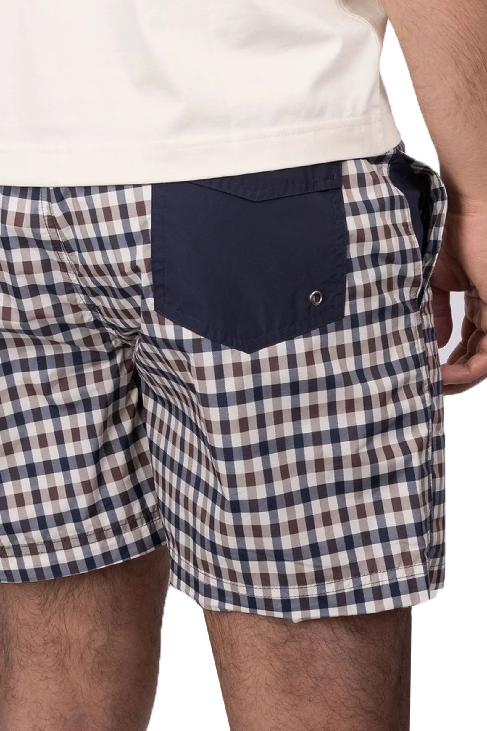 Aquascutum Iconic Volley Swim Short Club Check - Image 2