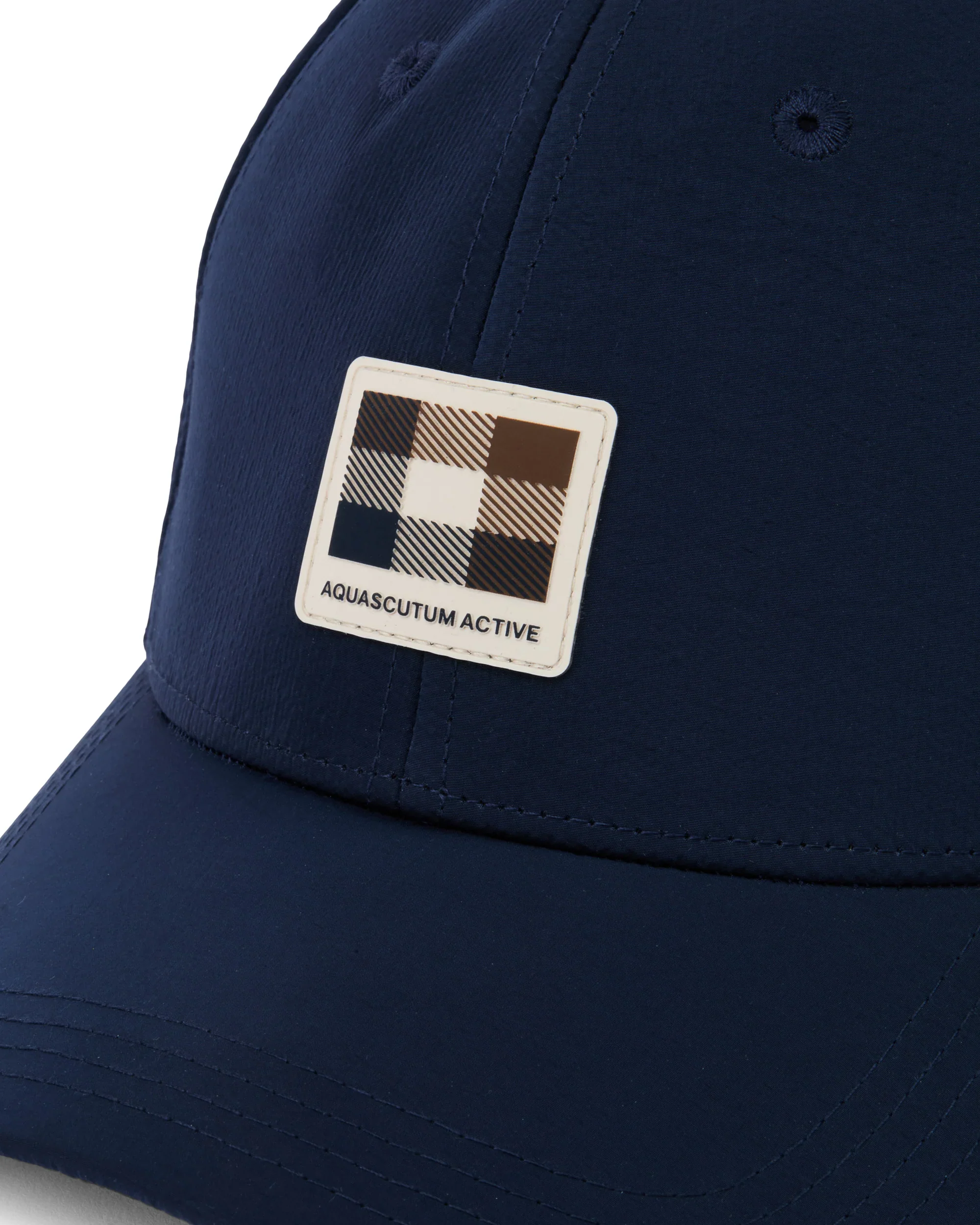 Aquascutum Lamina Badge Baseball Cap Navy - Image 4