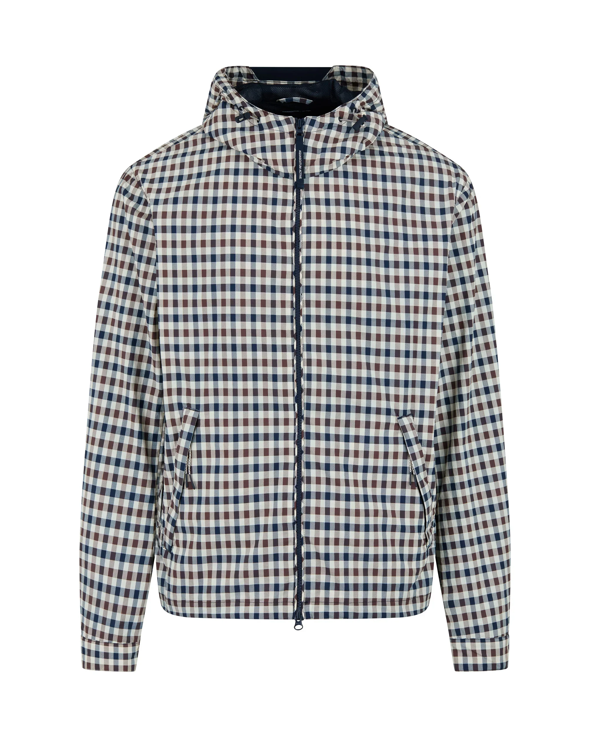 Aquascutum Lamina Hooded Jacket Club Check