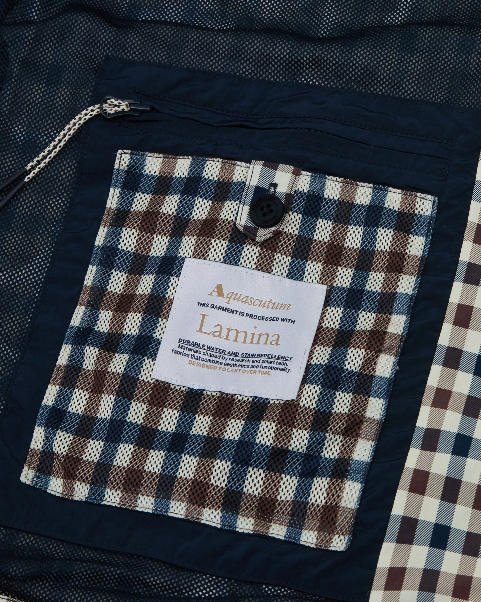 Aquascutum Lamina Hooded Jacket Club Check - Image 5
