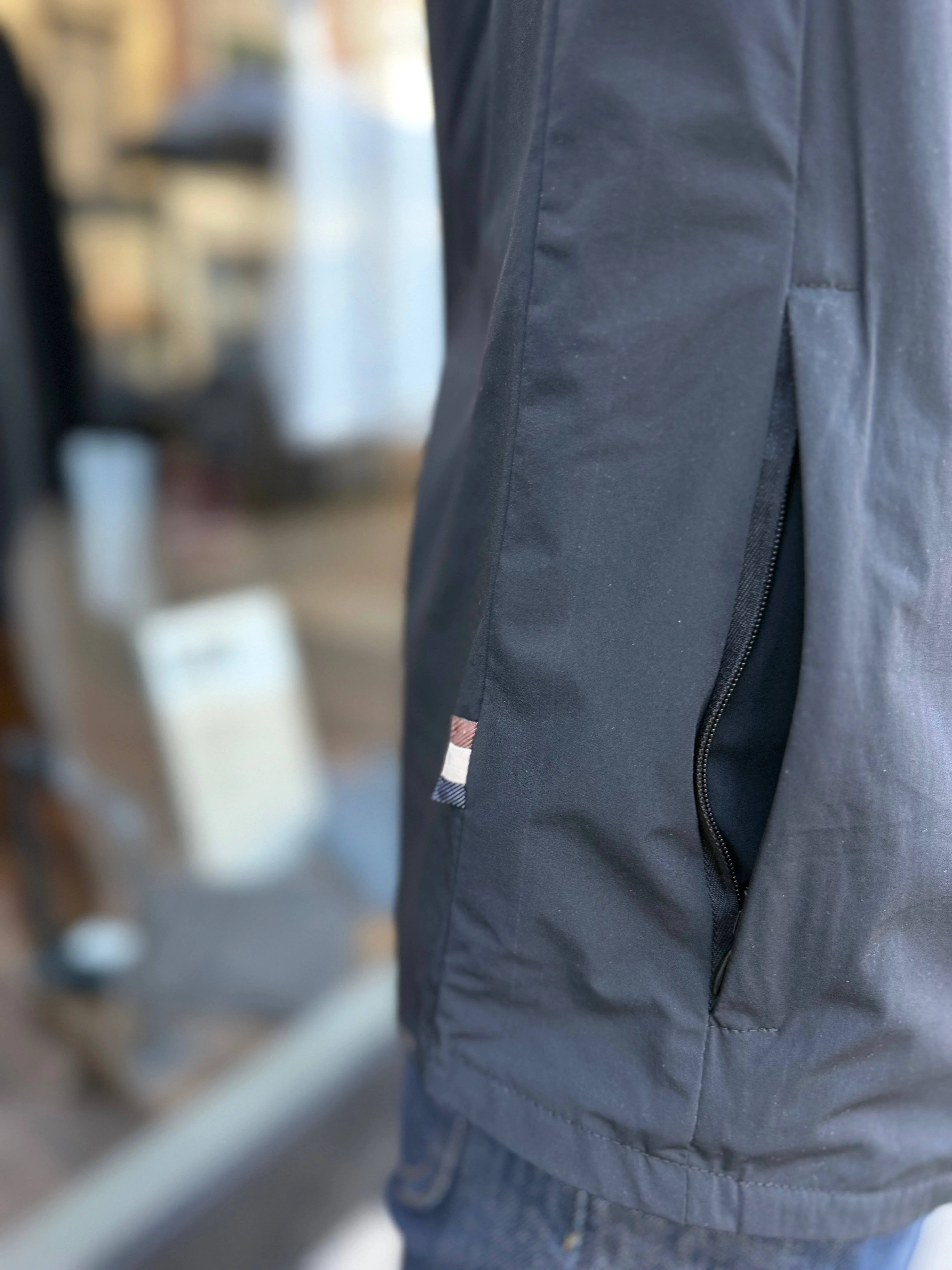 Aquascutum Zip Up Overshirt Black - Image 4