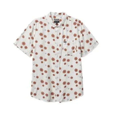Brixton Charter Slub SS Shirt In Off White
