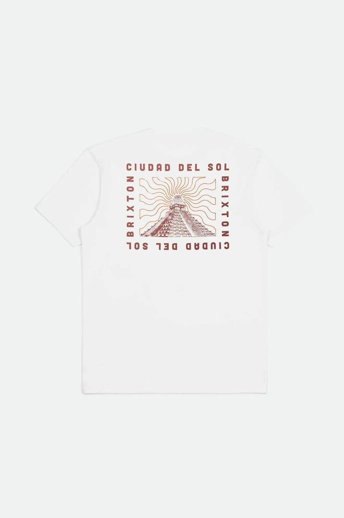 Brixton Del Sol Tee In White - Image 3