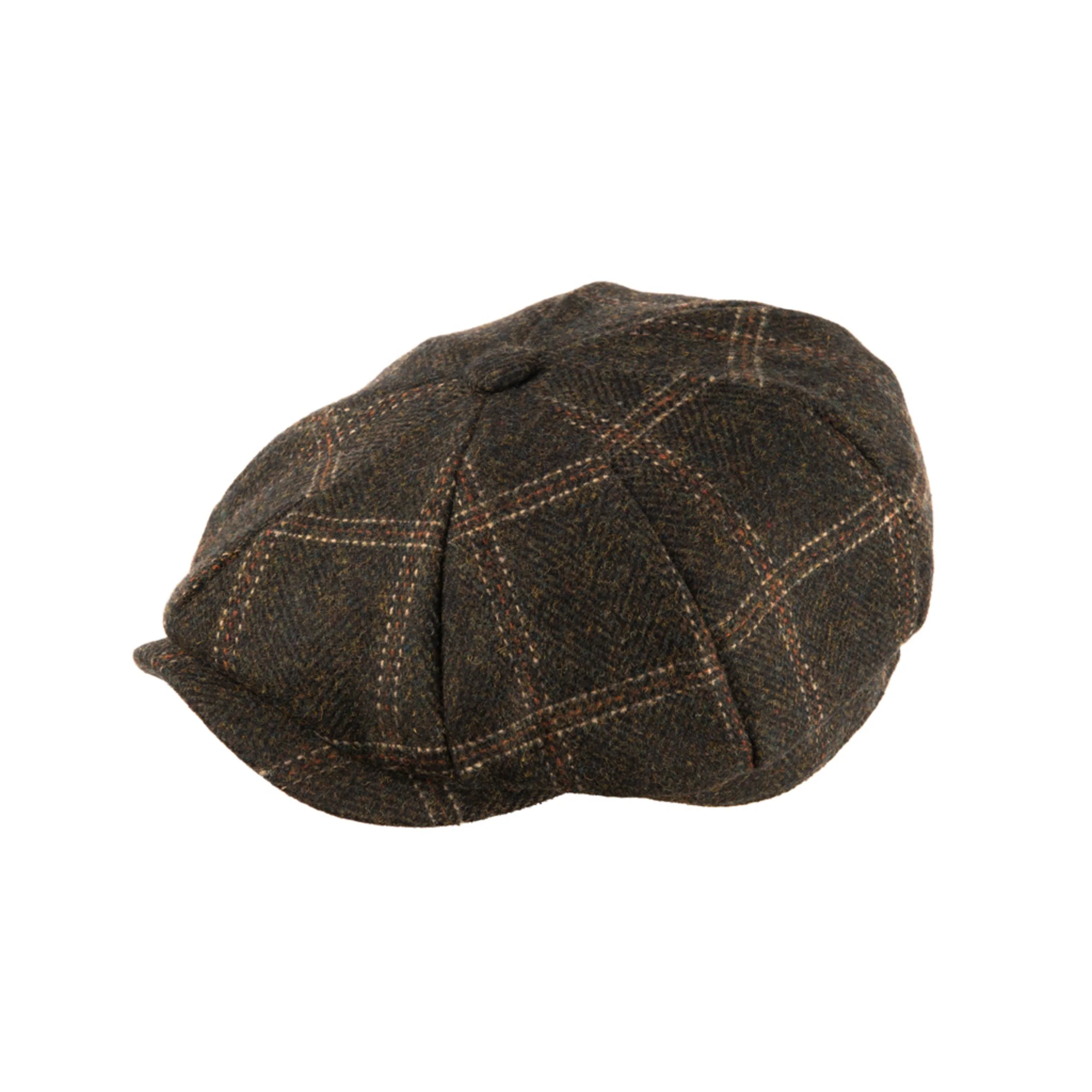 Carlyle Tweed Newsboy Cap Window Pane Green - Image 2