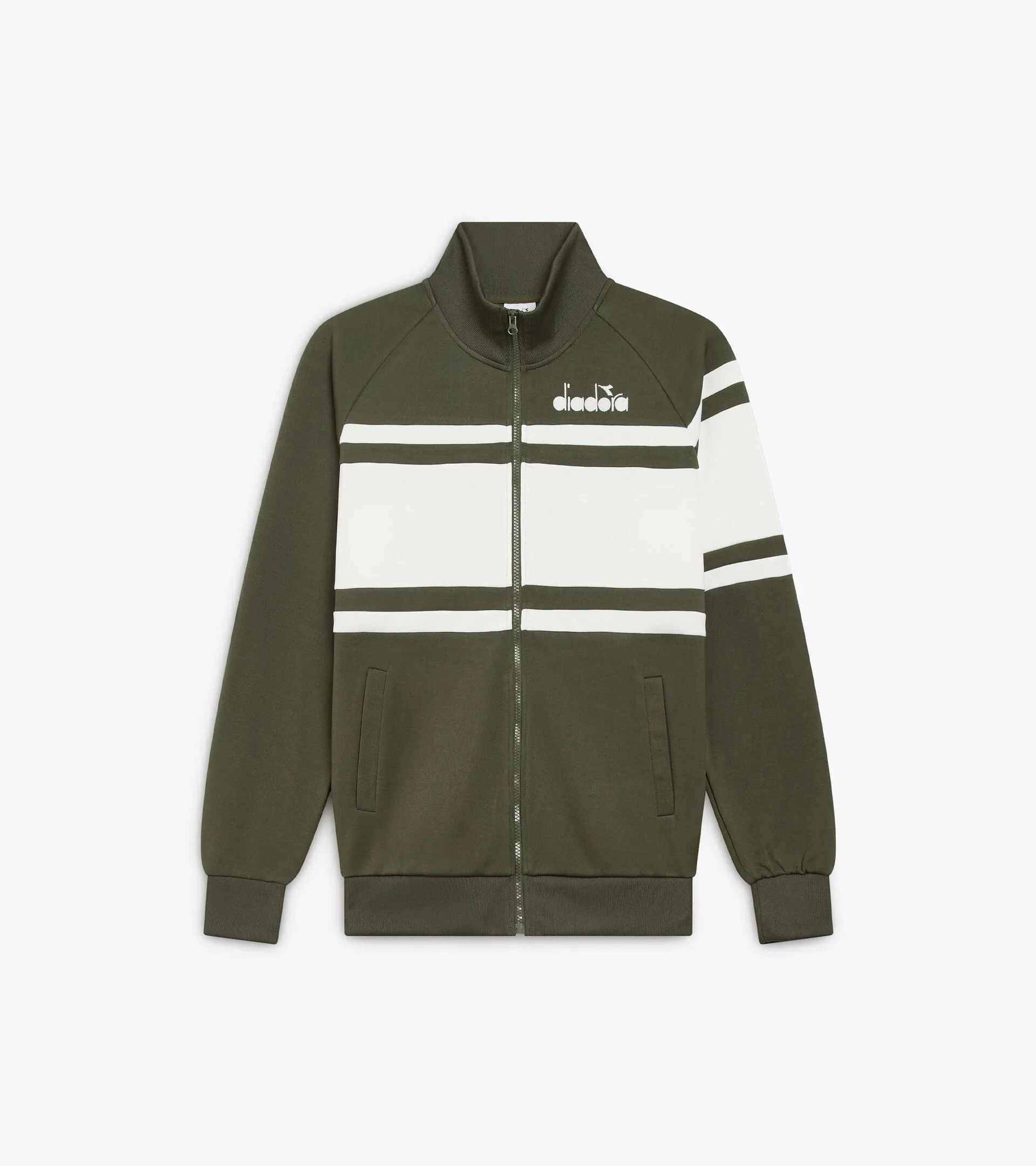 Diadora 80's Track Top Green Rifle