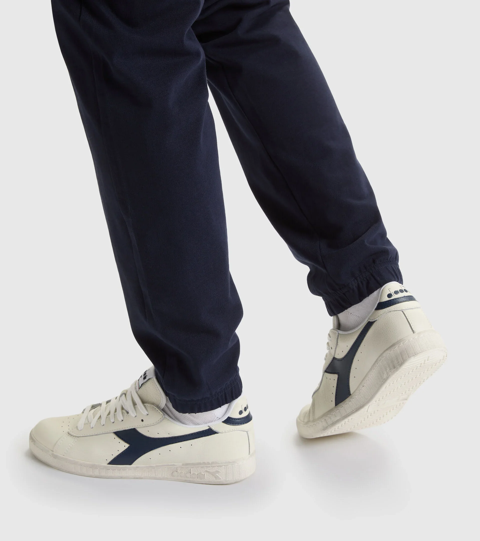 Diadora Game L Low Waxed White/Blue Caspian Sea - Image 2