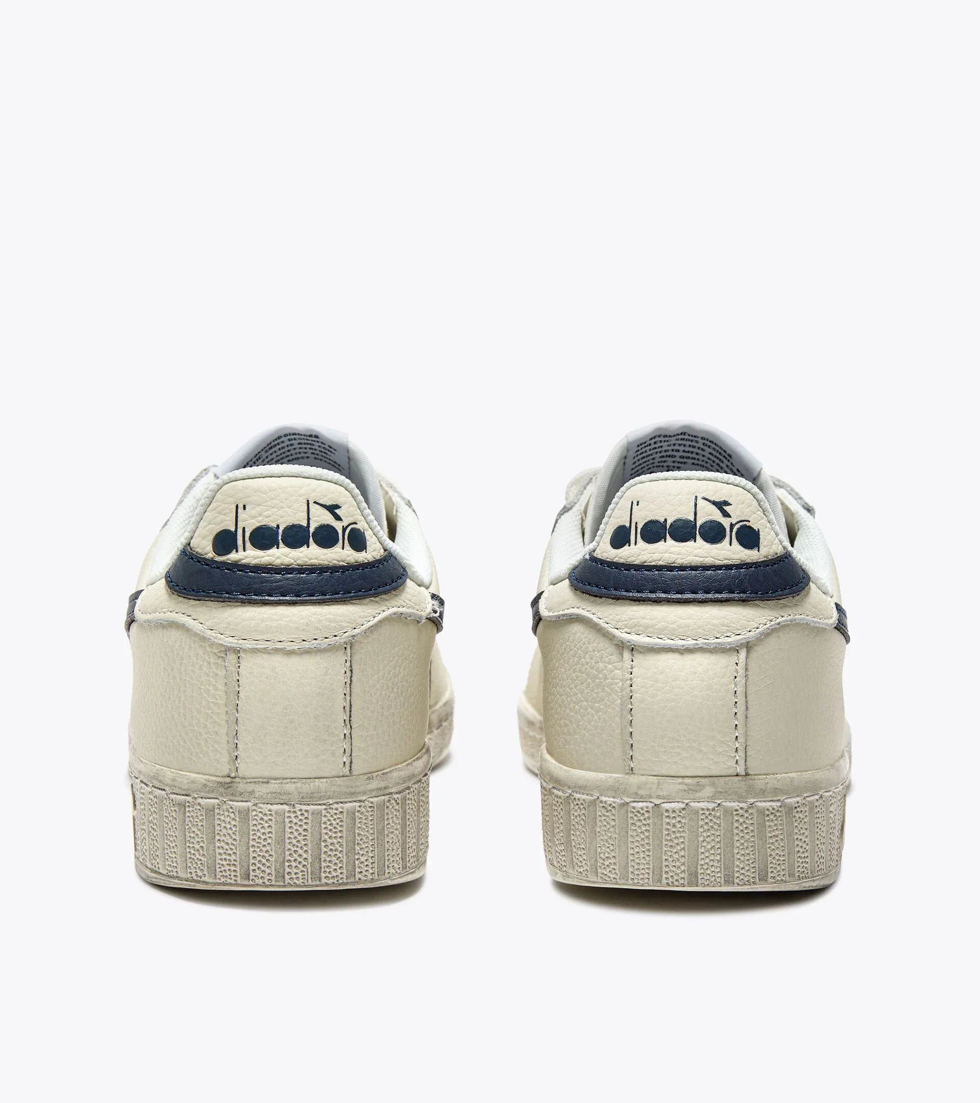 Diadora Game L Low Waxed White/Blue Caspian Sea - Image 3