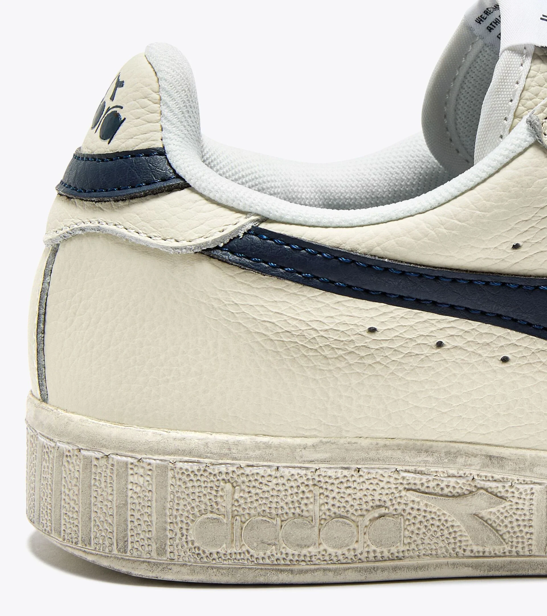 Diadora Game L Low Waxed White/Blue Caspian Sea - Image 5