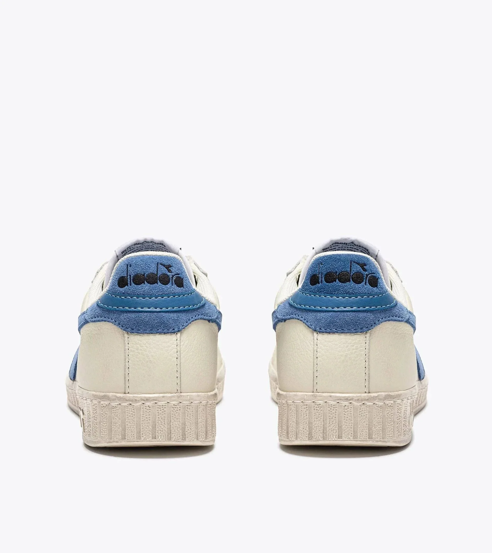 Diadora Game L Low Waxed Suede Pop In White/ Blue Bleached - Image 3