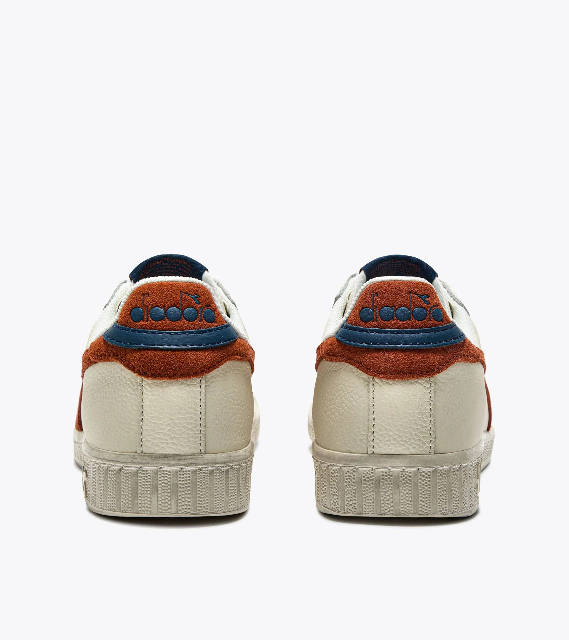 Diadora Game L Low Waxed Suede Pop White/Rust - Image 2