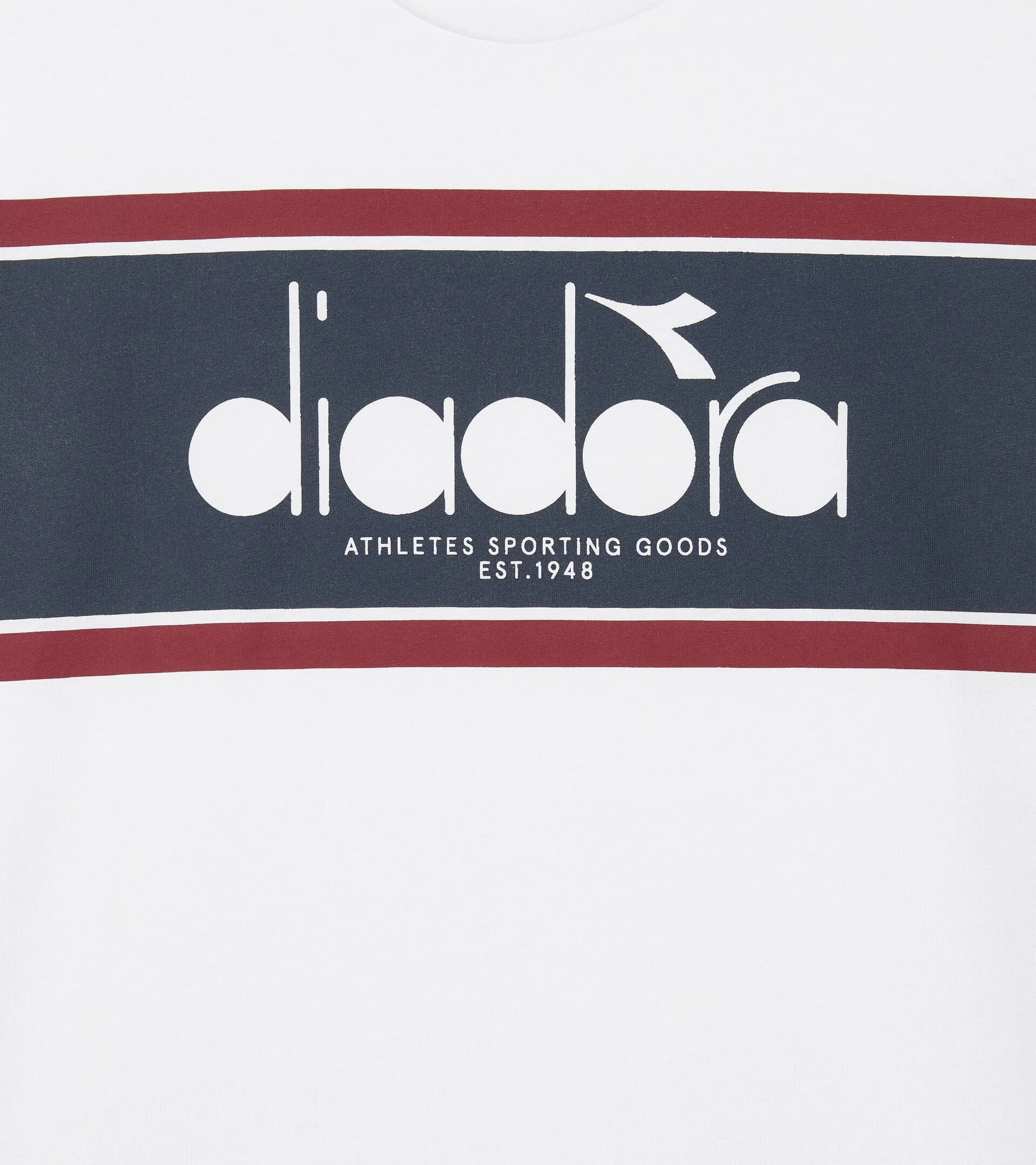 Diadora Logo T-Shirt Super White/Empire Red - Image 2