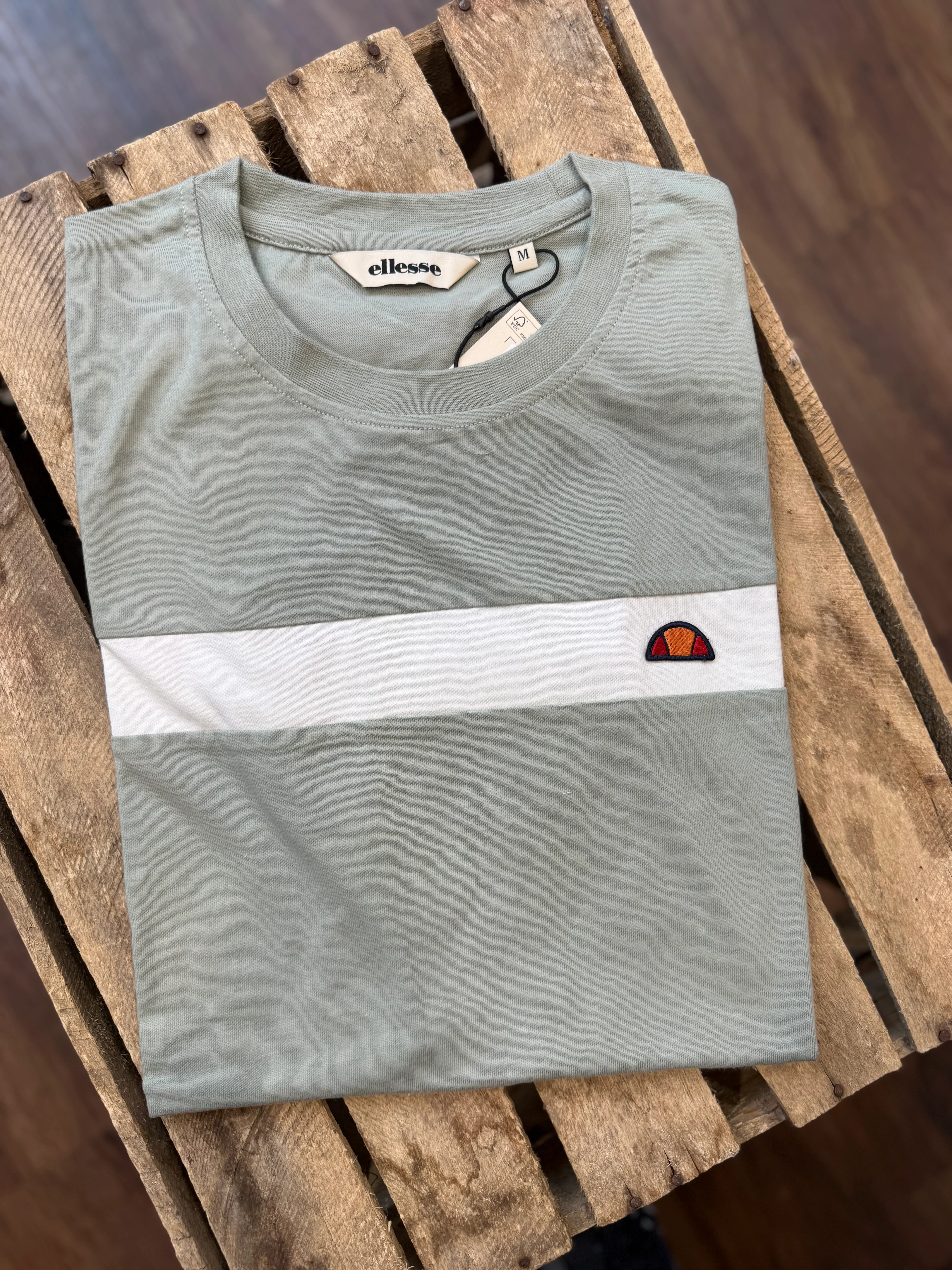 Ellesse Caserio T-Shirt Sage/White - Image 2