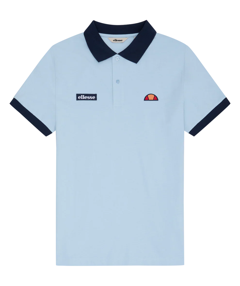 Ellesse Lessepsia Polo Shirt Light Blue/Navy