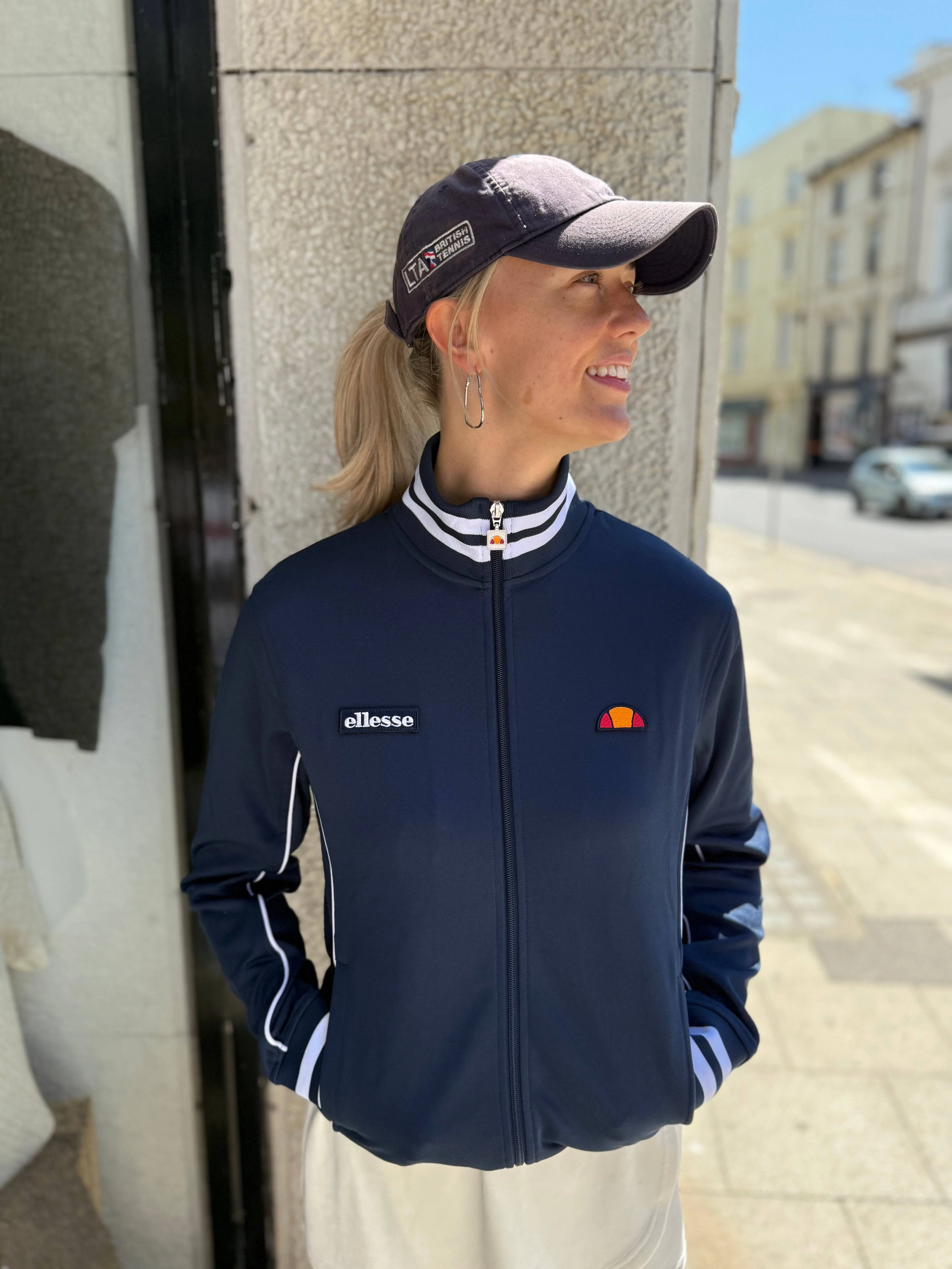Ellesse Milan Two Track Top in Navy - Image 2