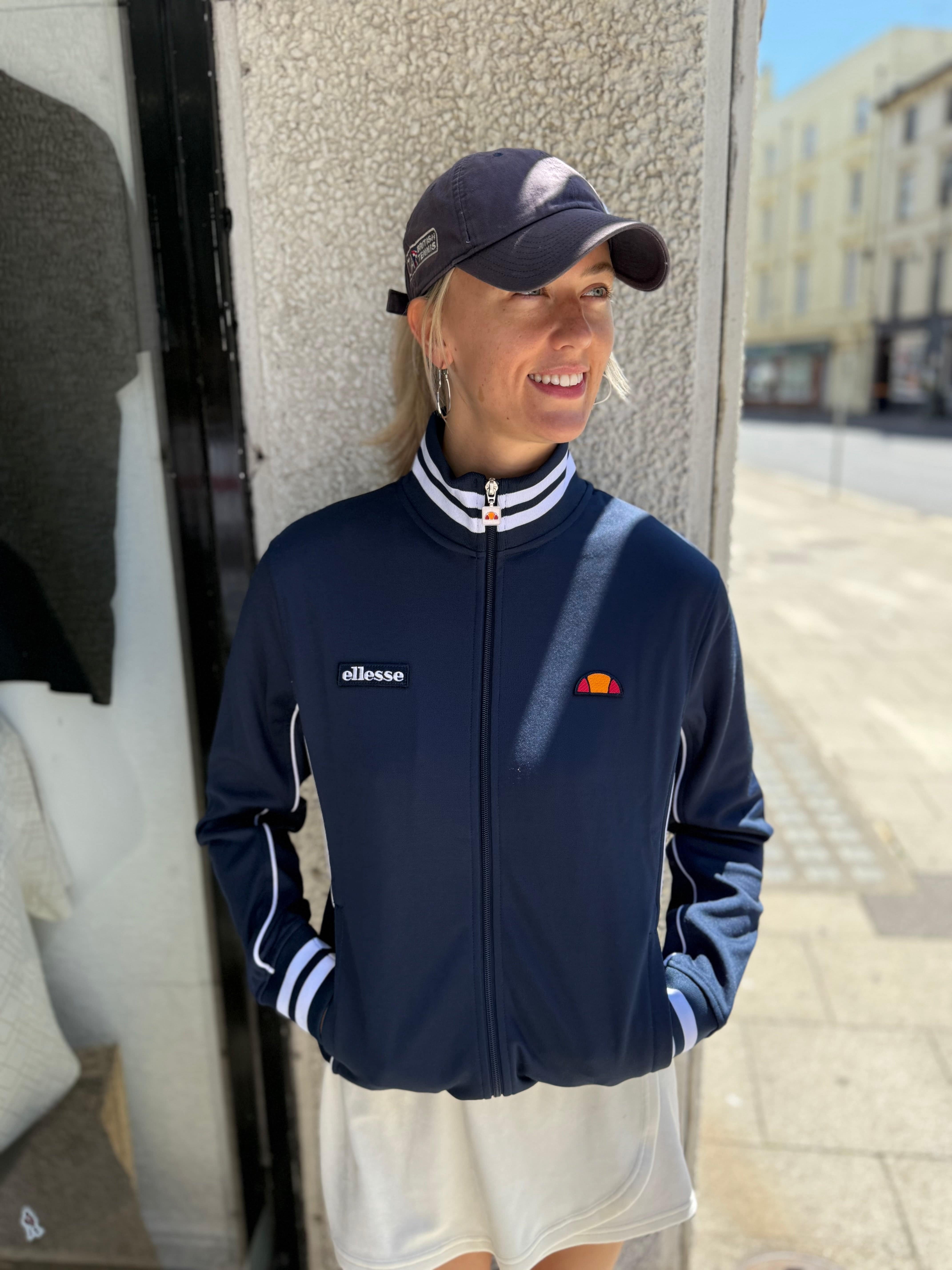 Ellesse Milan Two Track Top in Navy - Image 3