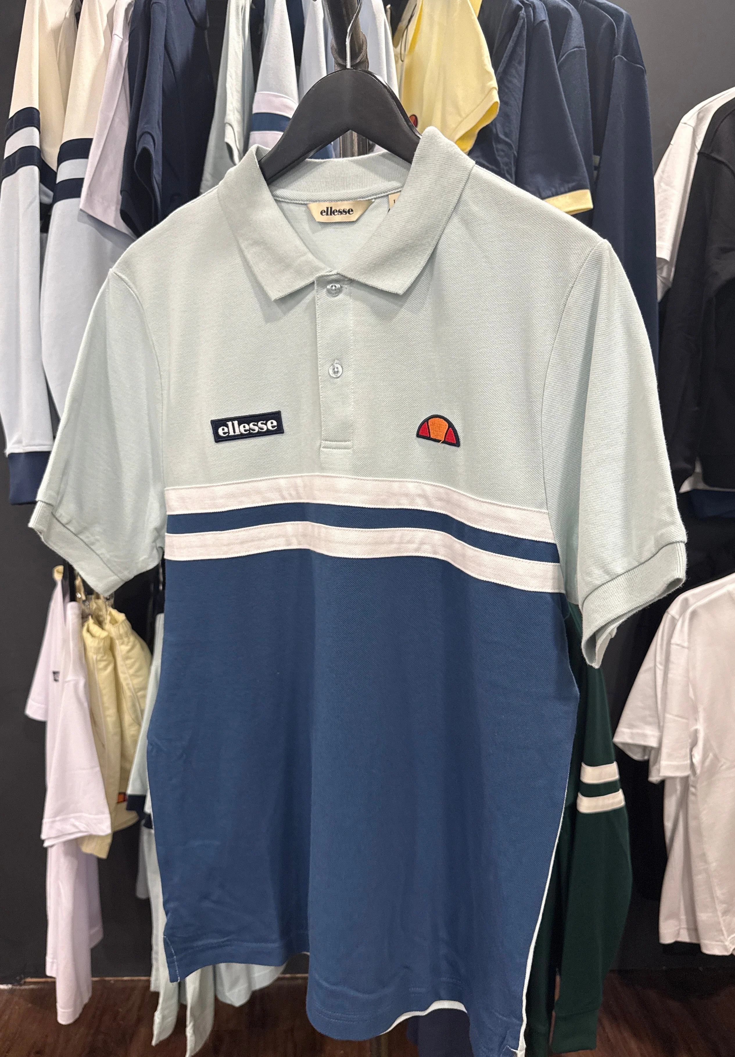 Ellesse Muccia Polo Blue/Light Blue - Image 2