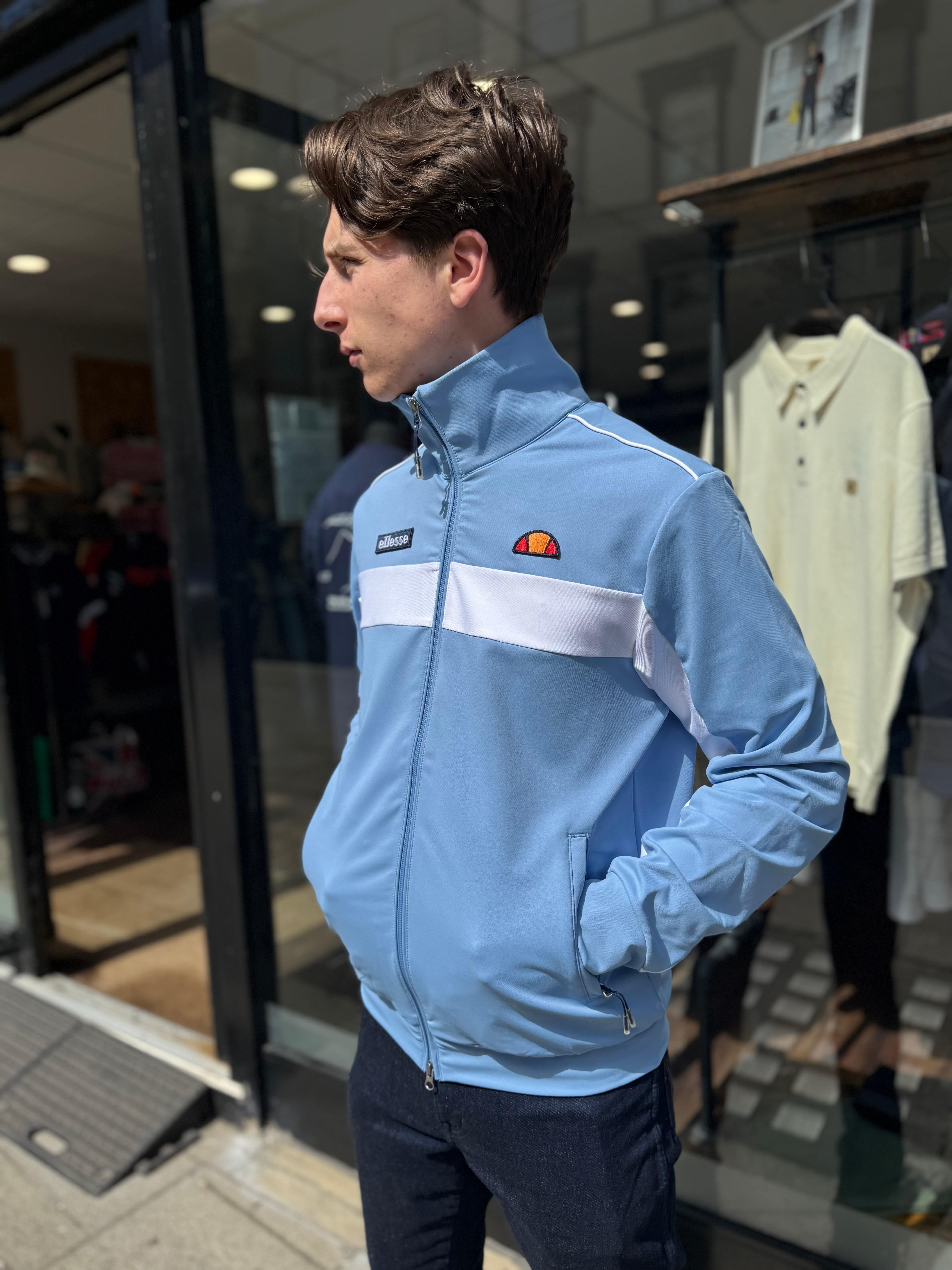 Ellesse Riminali Track Top In Light Blue - Vivere Per Sempre Range