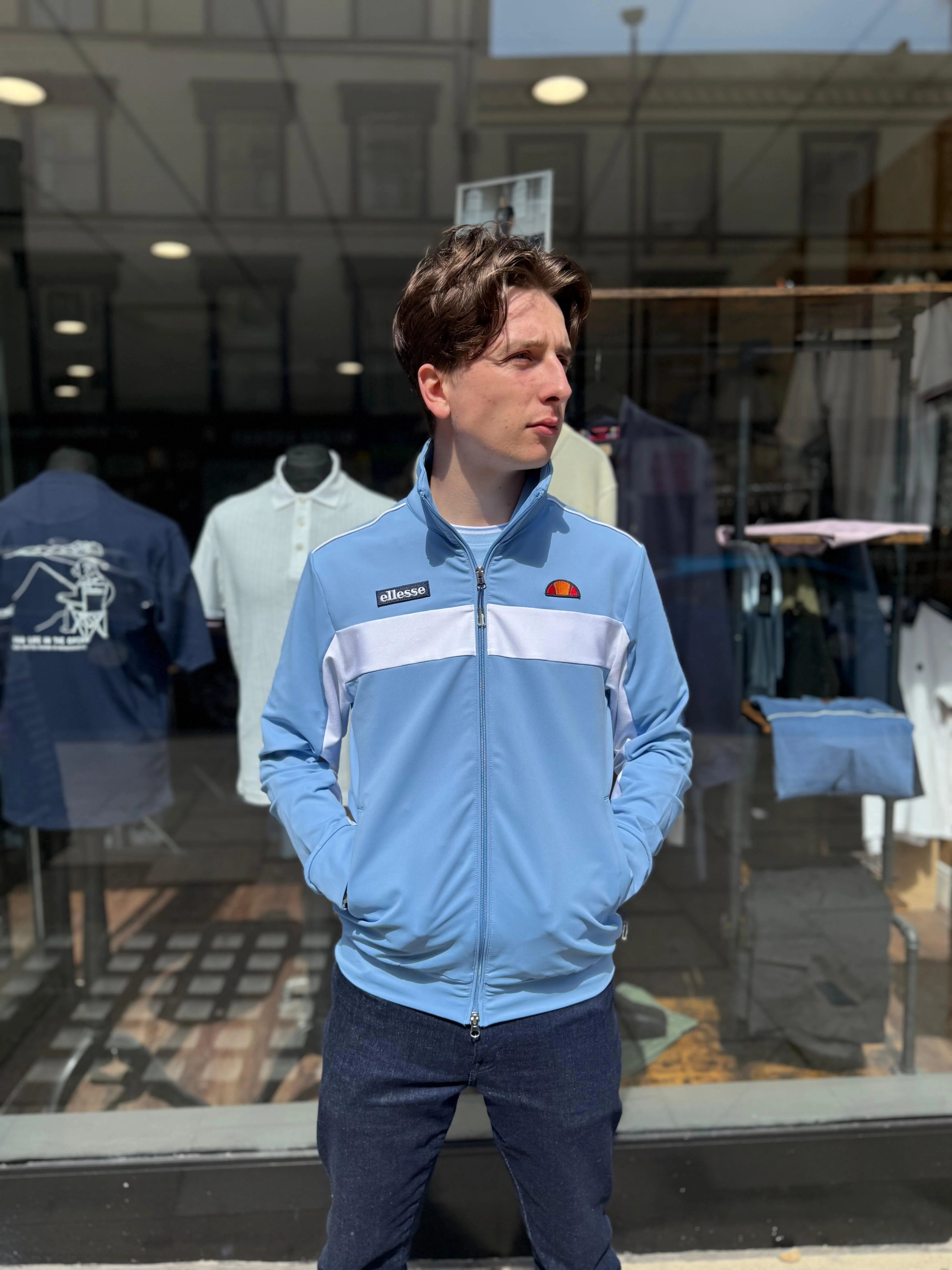 Ellesse Riminali Track Top In Light Blue - Vivere Per Sempre Range - Image 2