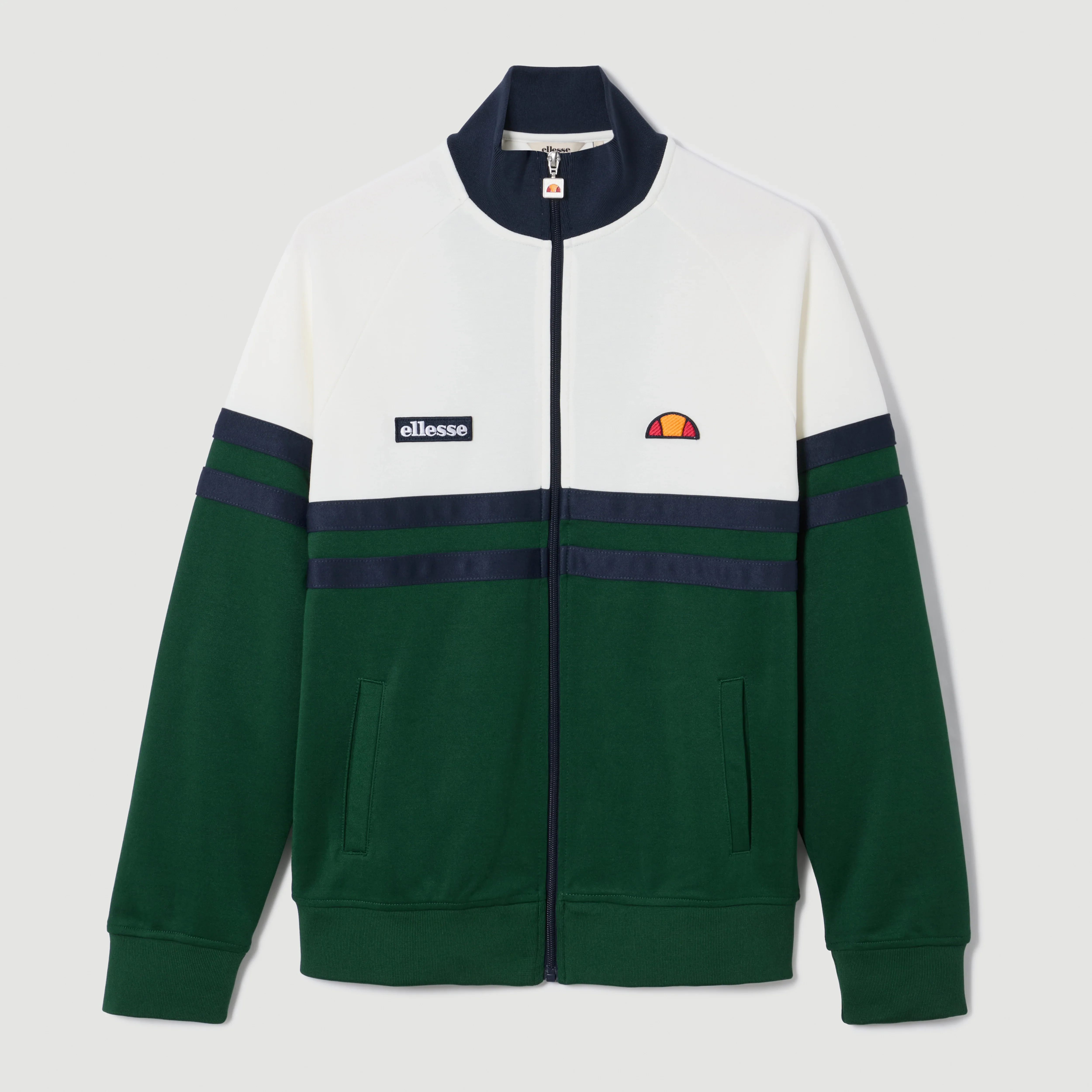 Ellesse Rimini Track Jacket Off White/Green