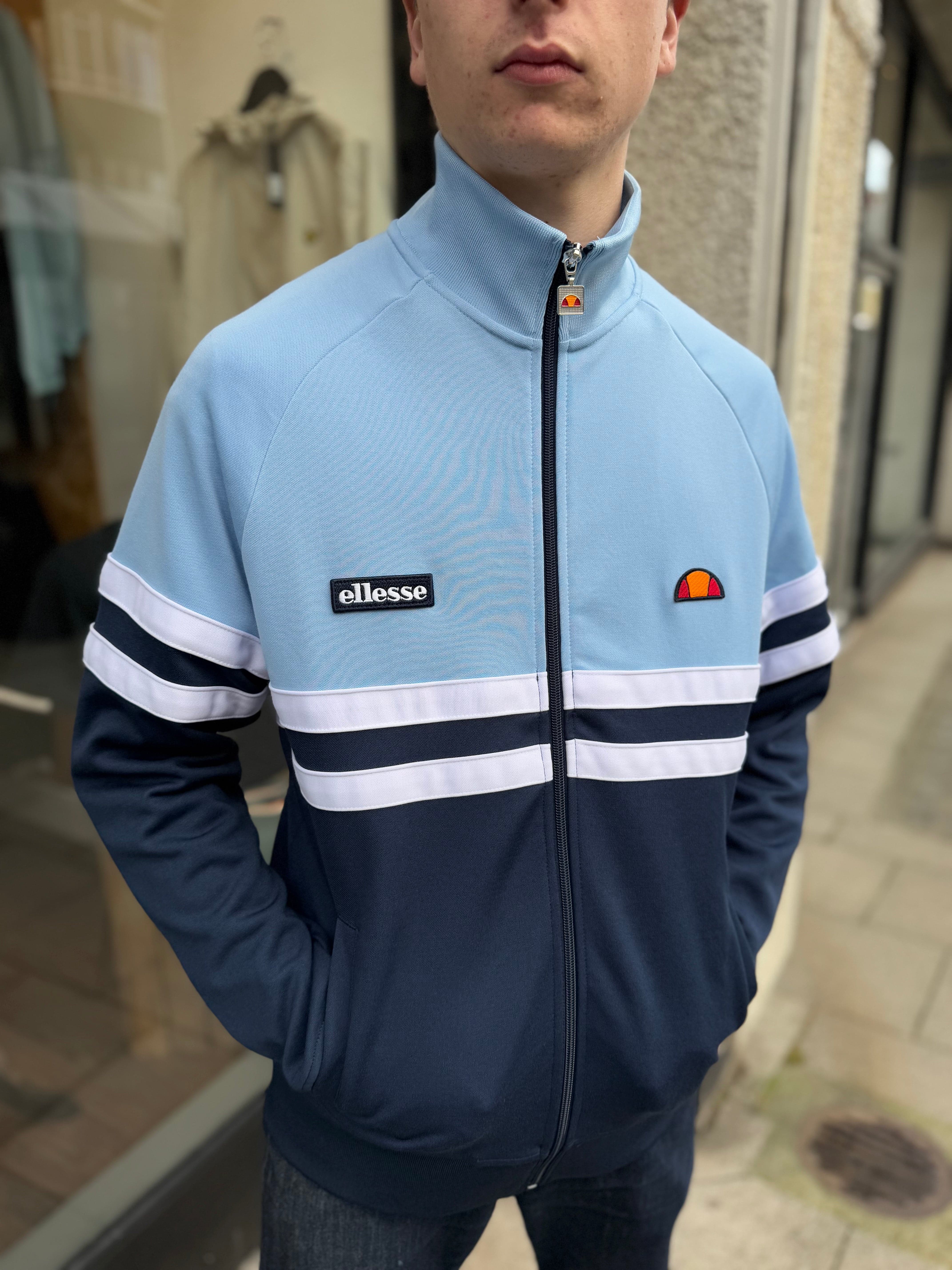 Ellesse Rimini Track Top Light Blue/Navy - Image 2