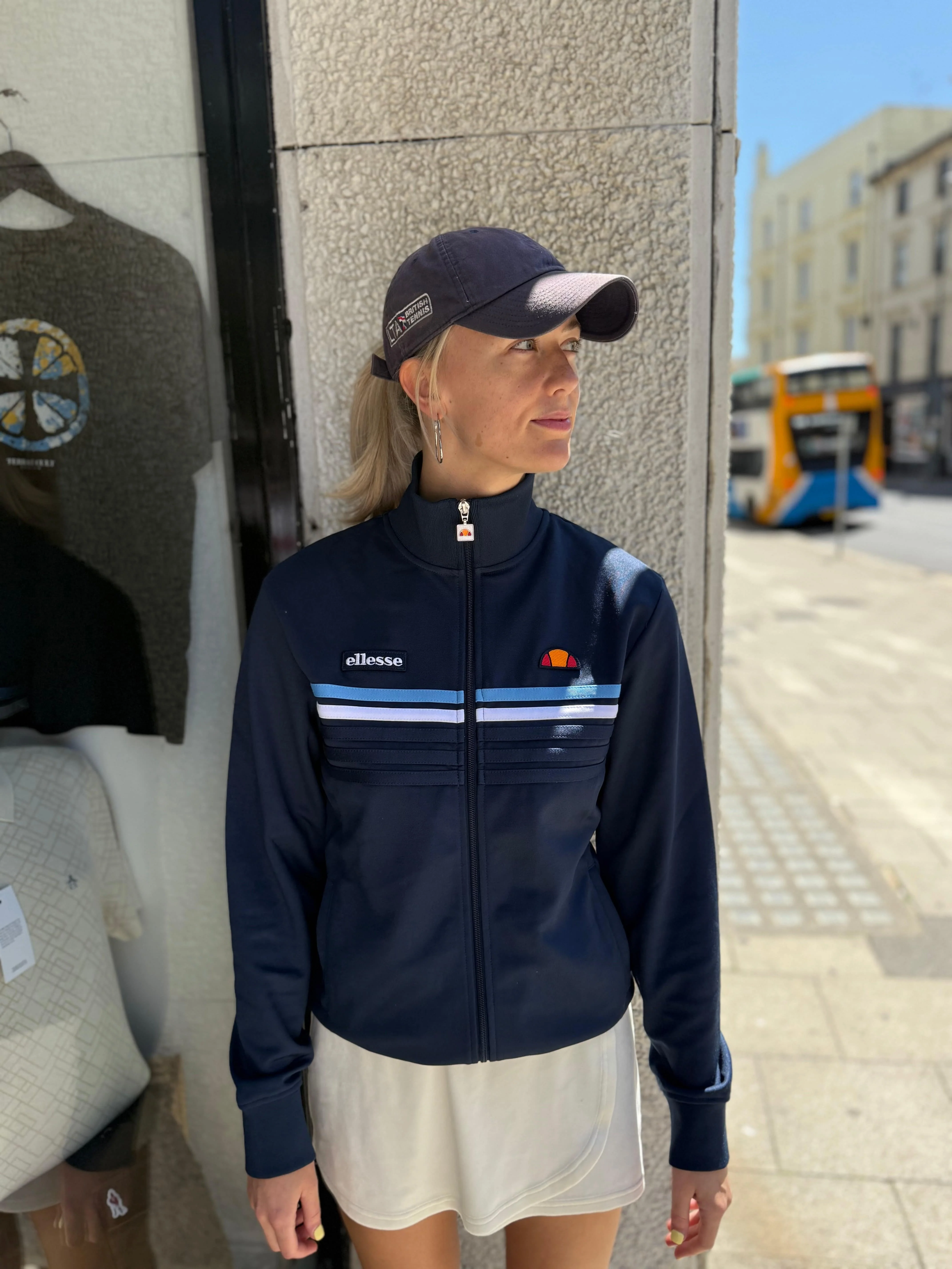 Ellesse Vicenza Track Top in Navy - Image 2
