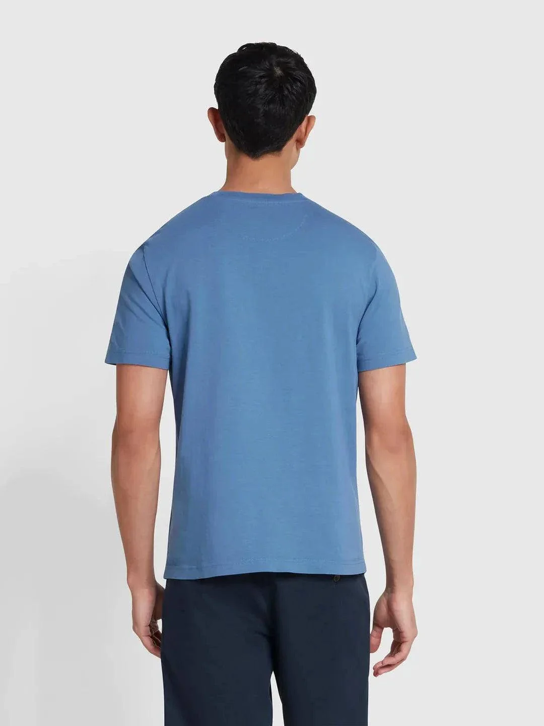 Farah Danny Reg SS Tee In Sheaf Blue - Image 3