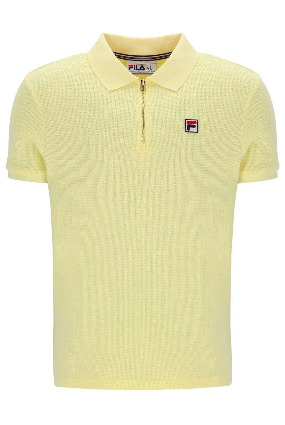 Fila Benjamin Micro Waffle Polo Popcorn - Image 2