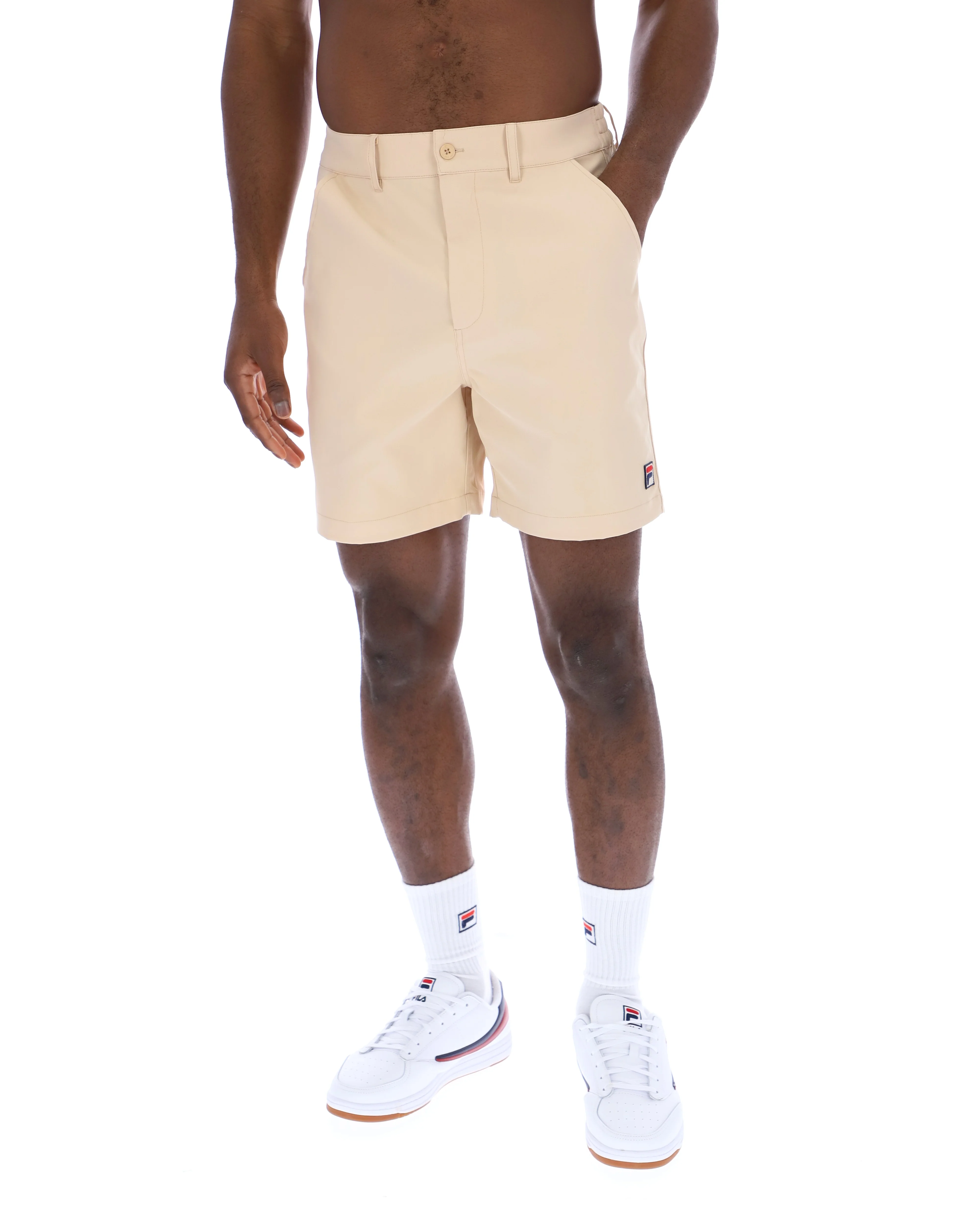 Fila Caruso Chino Shorts Beige - Image 3