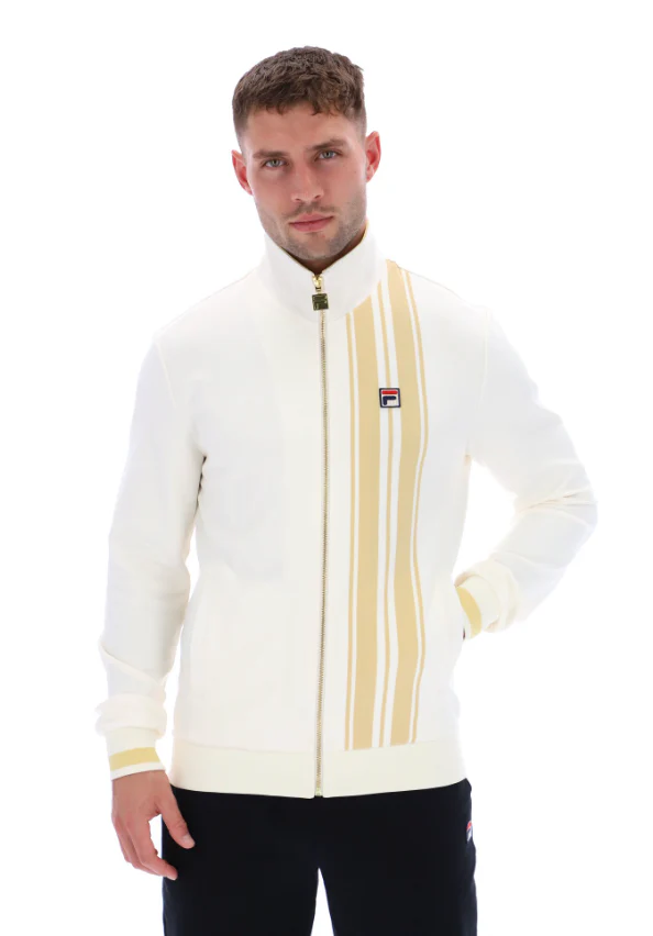 Fila Dante Striped Track Top Vintage Gardenia/Raffia