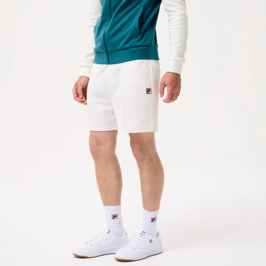Fila Eusebio Pin Tuck Shorts Gardenia
