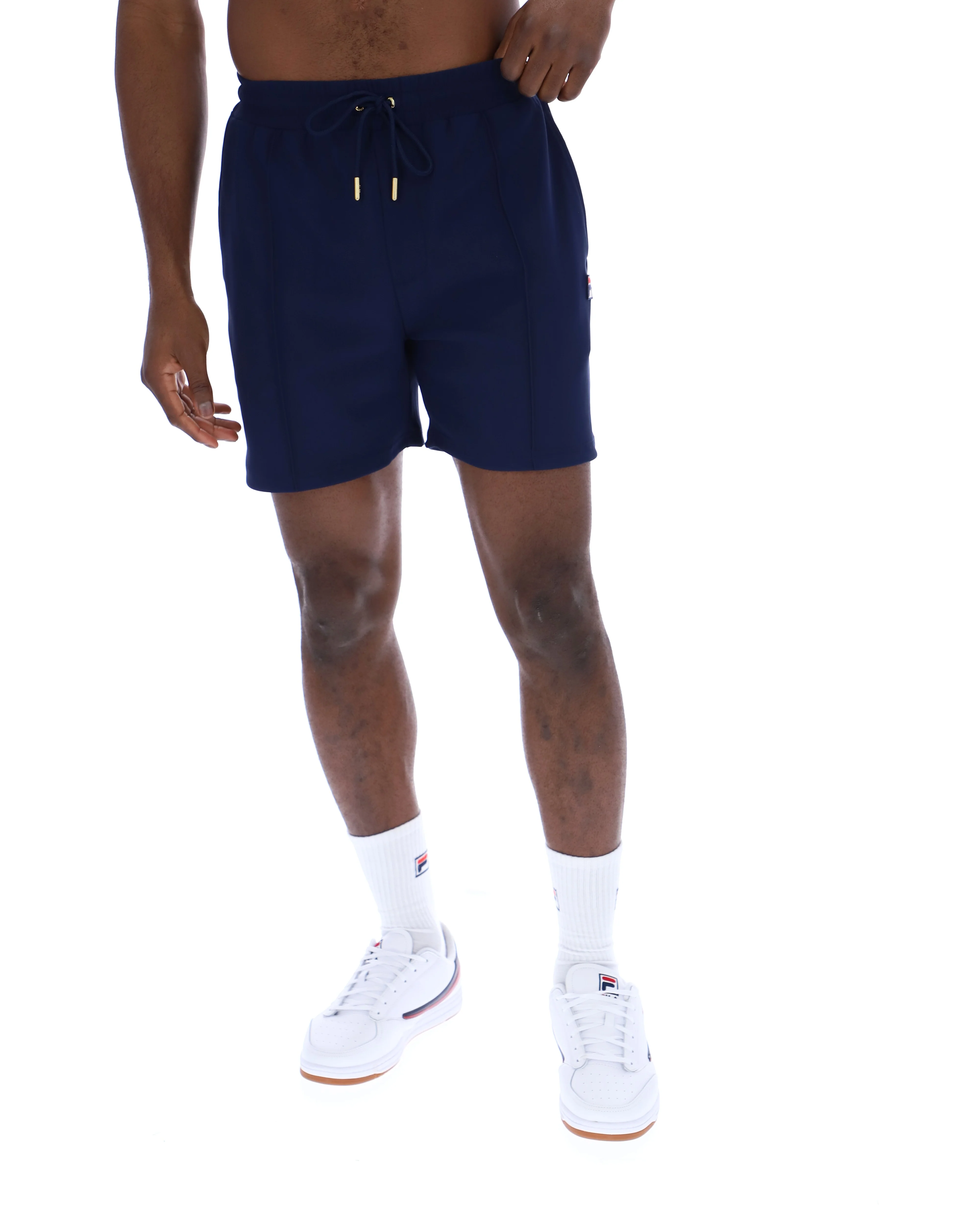 Fila Eusebio Pin Tuck Shorts Navy - Image 3