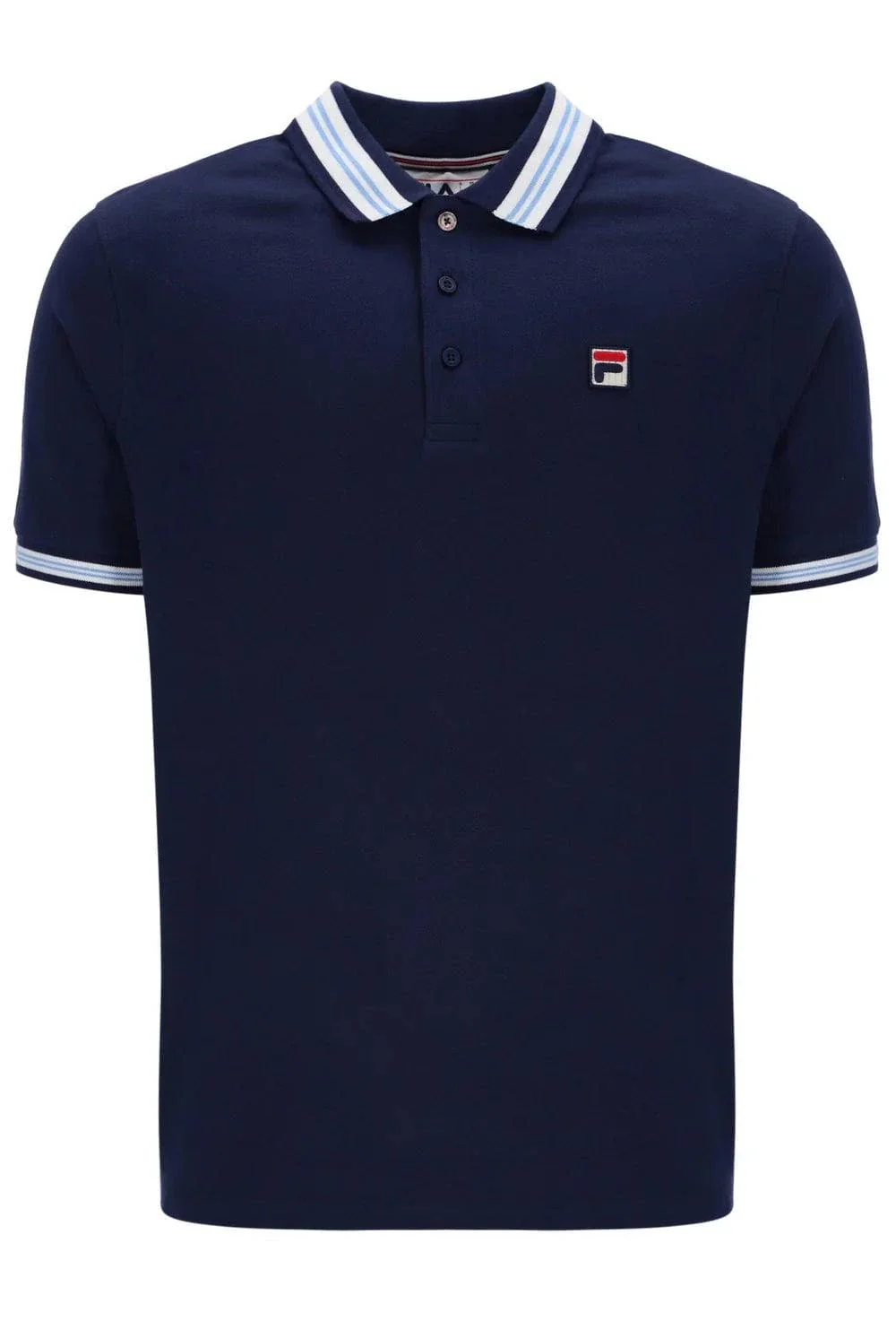 Fila Faraz Tipped Polo Navy/White/Vista Blue - Image 3