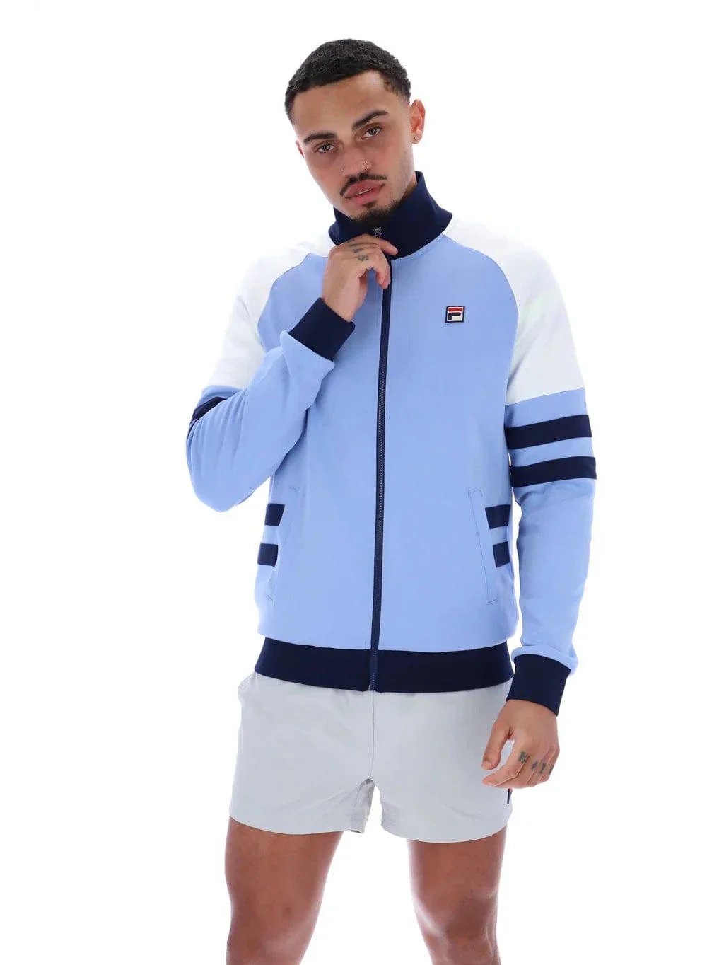 Fila Founder 2 Track Top in Vista Blue - Image 3