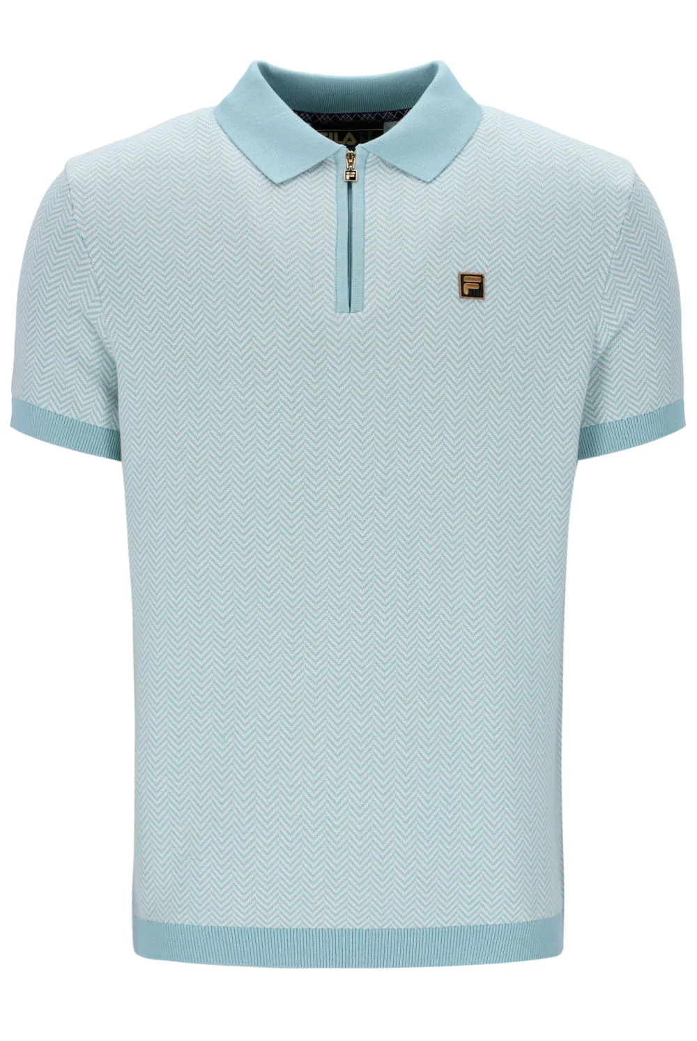 Fila Gold Marty Zip Polo Shirt Sterling Blue