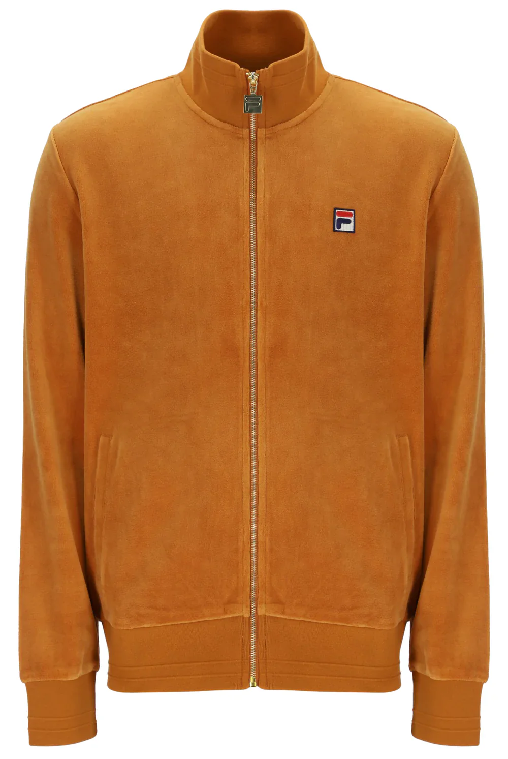 Fila Gold Nero Velour Track Top Pumpkin Spice
