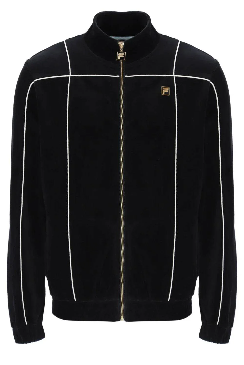 Fila Gold Nichols Velour Track Top in Black