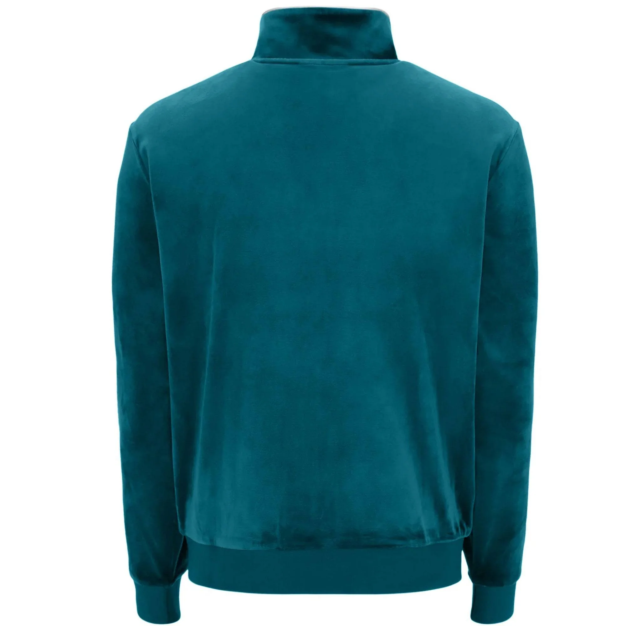 Fila Irving Velour Track Top in Deep Lagoon - Image 2
