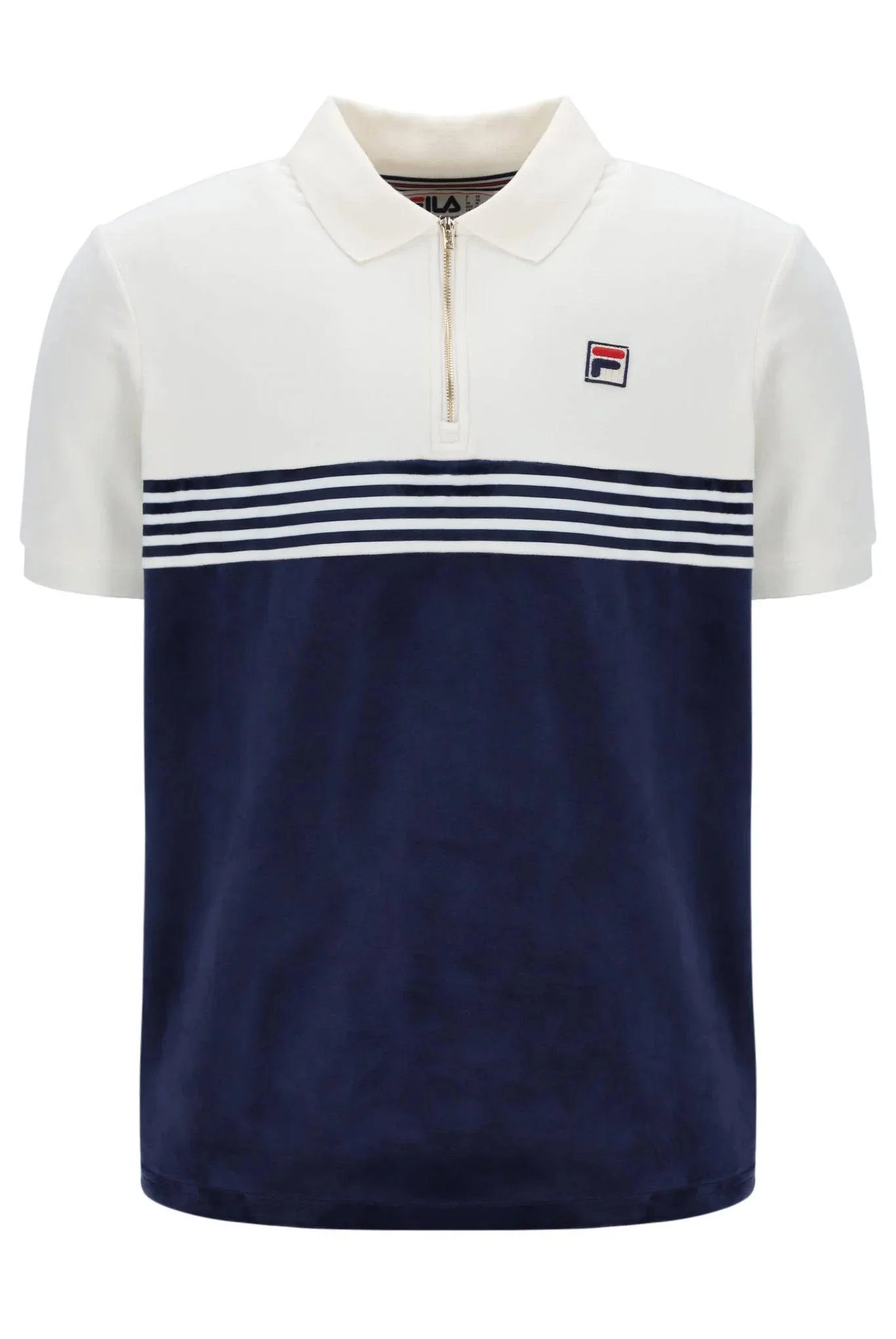 Fila Lennox Velour Polo Navy/Gardenia