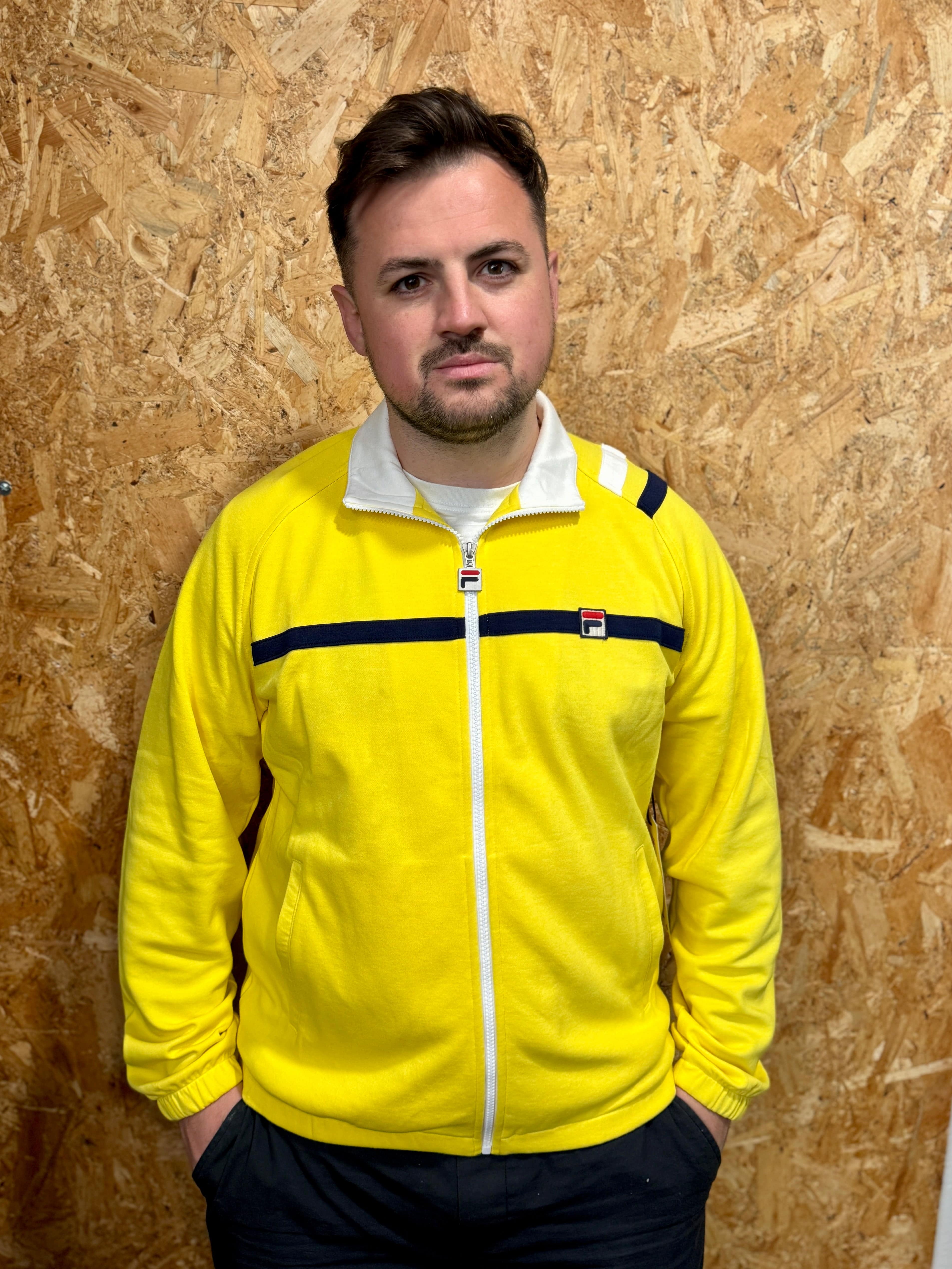 Fila MKII Track Top Buttercup/Black/White - Image 2