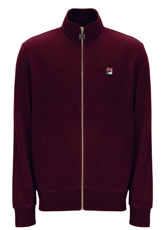 Fila Gold Nero Velour Track Top Fig