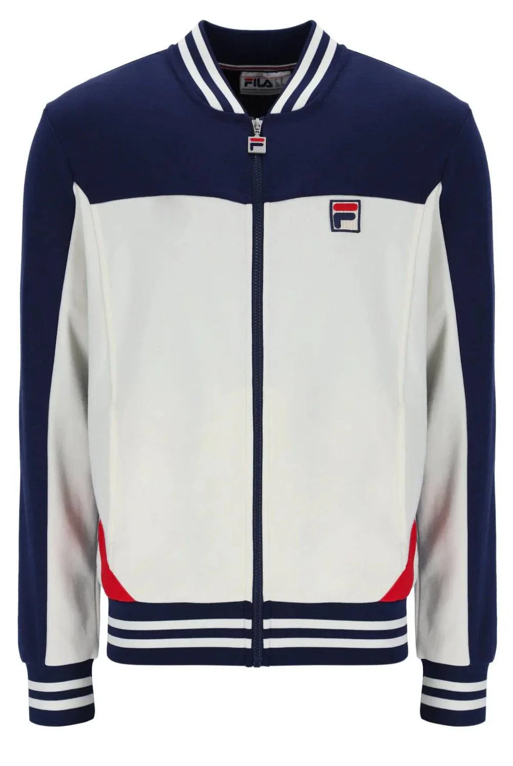 Fila Oceana Panelled Track Top Gardenia/Navy/Red