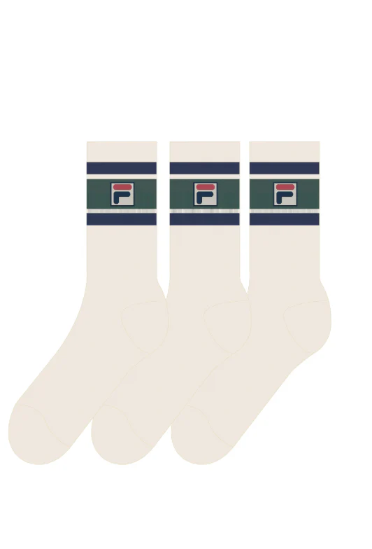 Fila Russell 3 Pack F Box Stripe Socks