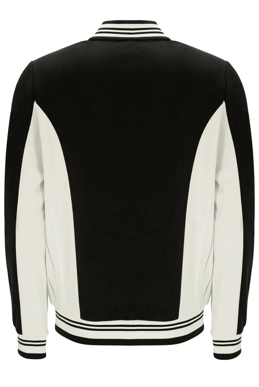Fila Settanta Baseball Track Top in Black/Gardenia - Image 2